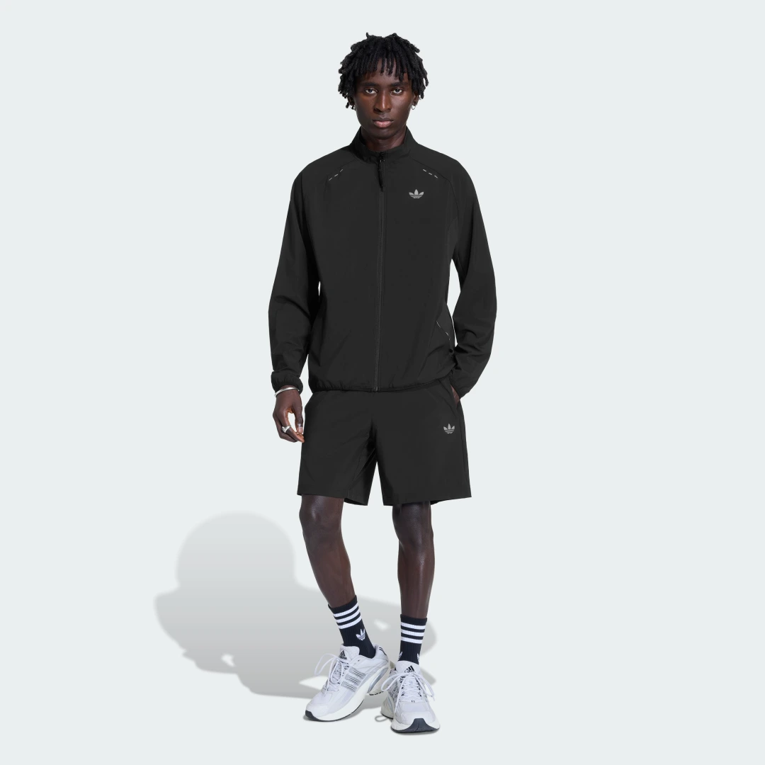 Detalle de Sudadera Adidas TECH TREFOIL ESSENTIALS FZ HOOD (negro)