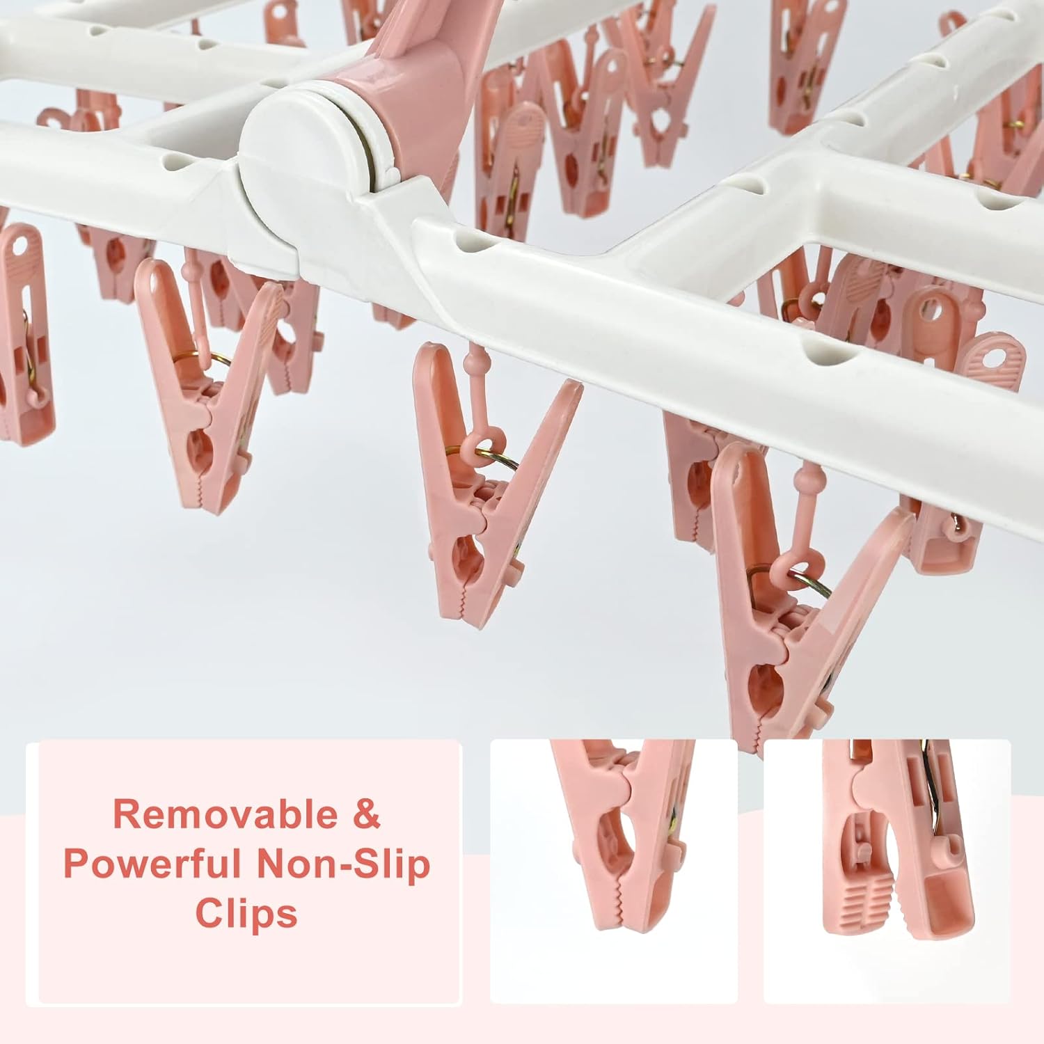 Thumbnail 4 de Sock Dryer 40 Pegs Foldable Rack