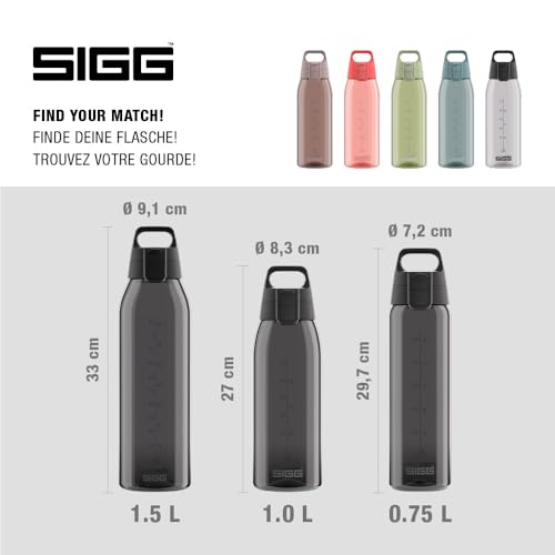 Thumbnail 4 de Sigg Tritan Trinkflasche Total Color ONE Anthracite – 1L, auslaufsicher, spülmaschinenfest