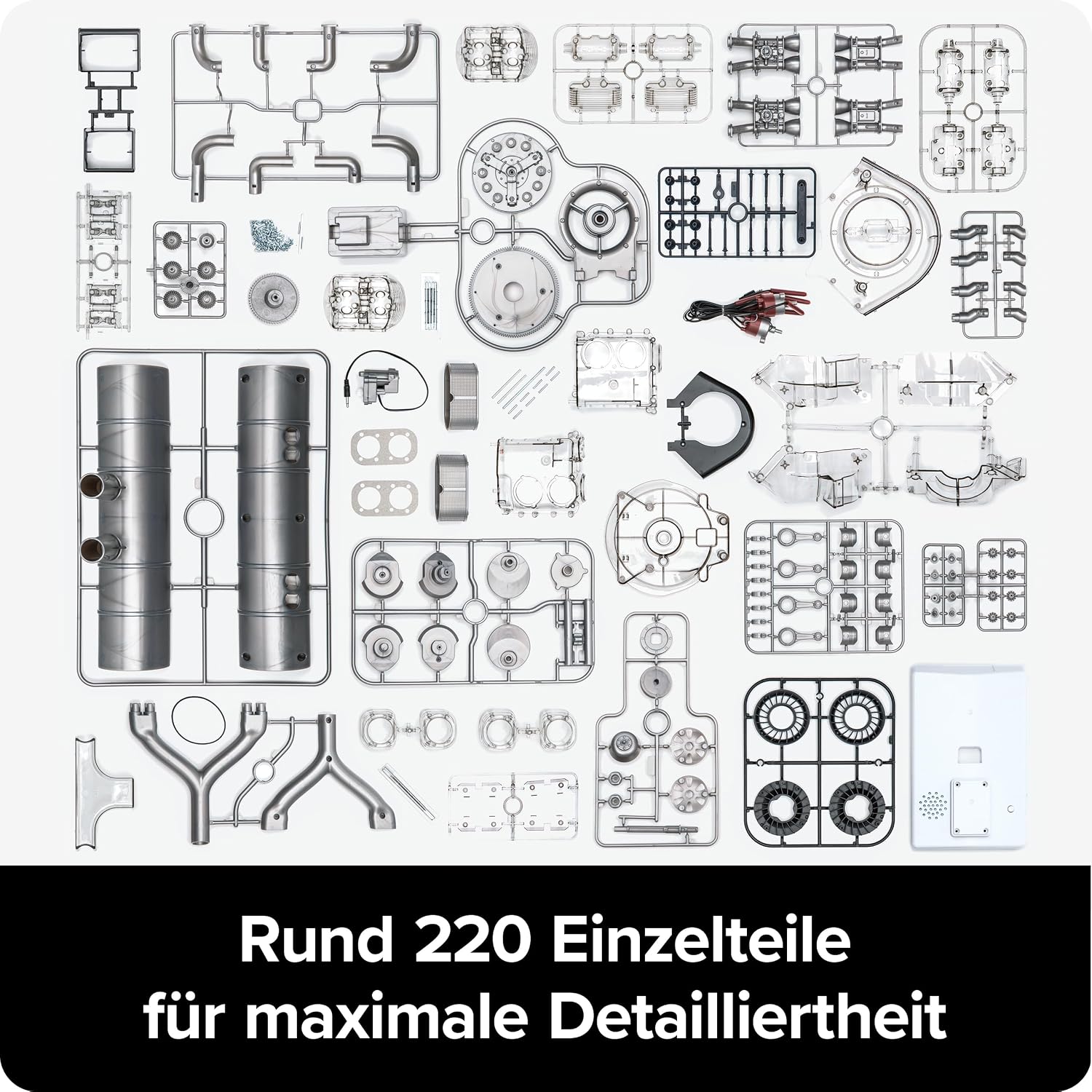 Thumbnail 5 de Franzis Porsche Carrera – funkcjonalny model silnika w skali 1:3, ponad 300 elementów