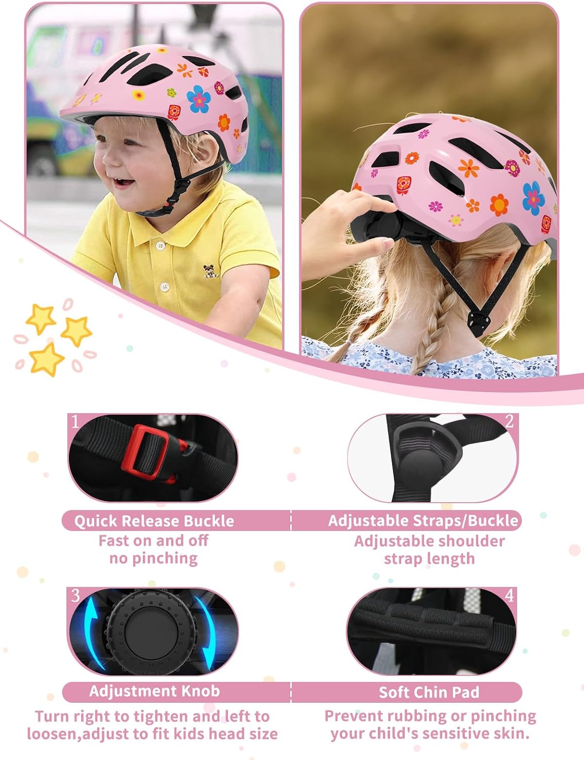 Thumbnail 2 de XJD Toddler Helmet: Adjustable, Lightweight Bike Helmet for Kids 1+