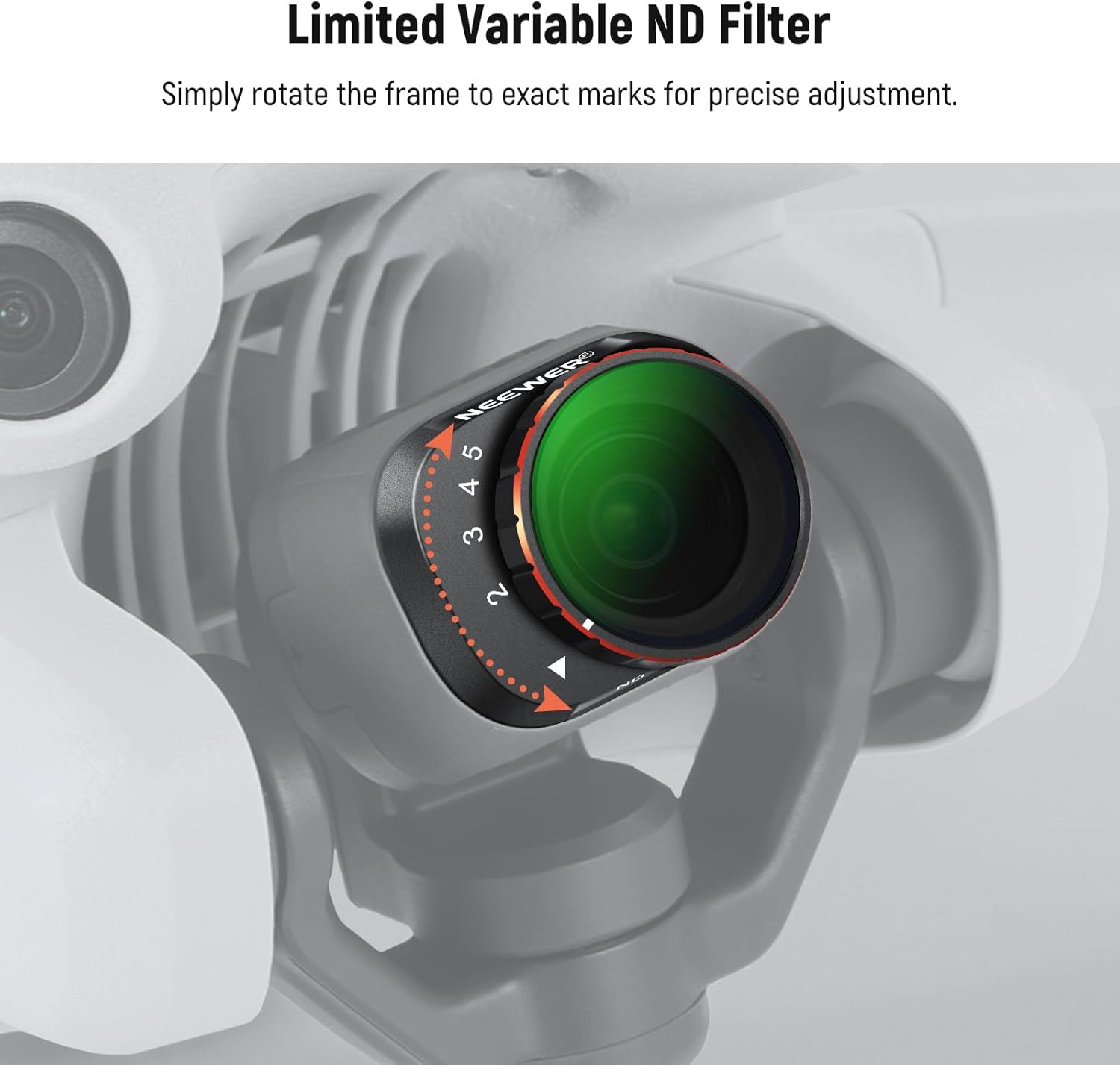 Thumbnail 2 de NEEWER variable ND filter set for DJI Mini 4 Pro (ND2-32 + ND64-512)