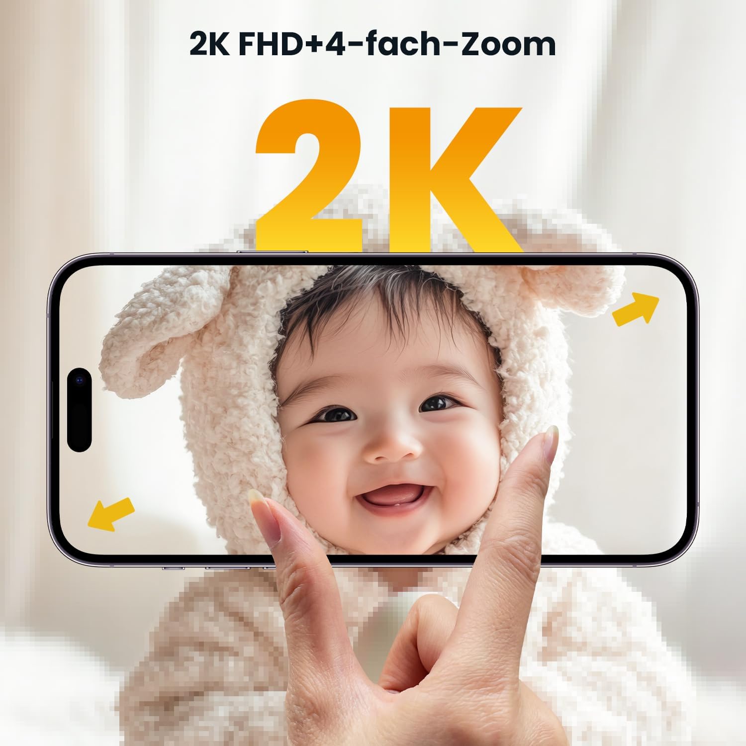 Thumbnail 2 de ieGeek 2K-Babyphone Kamera