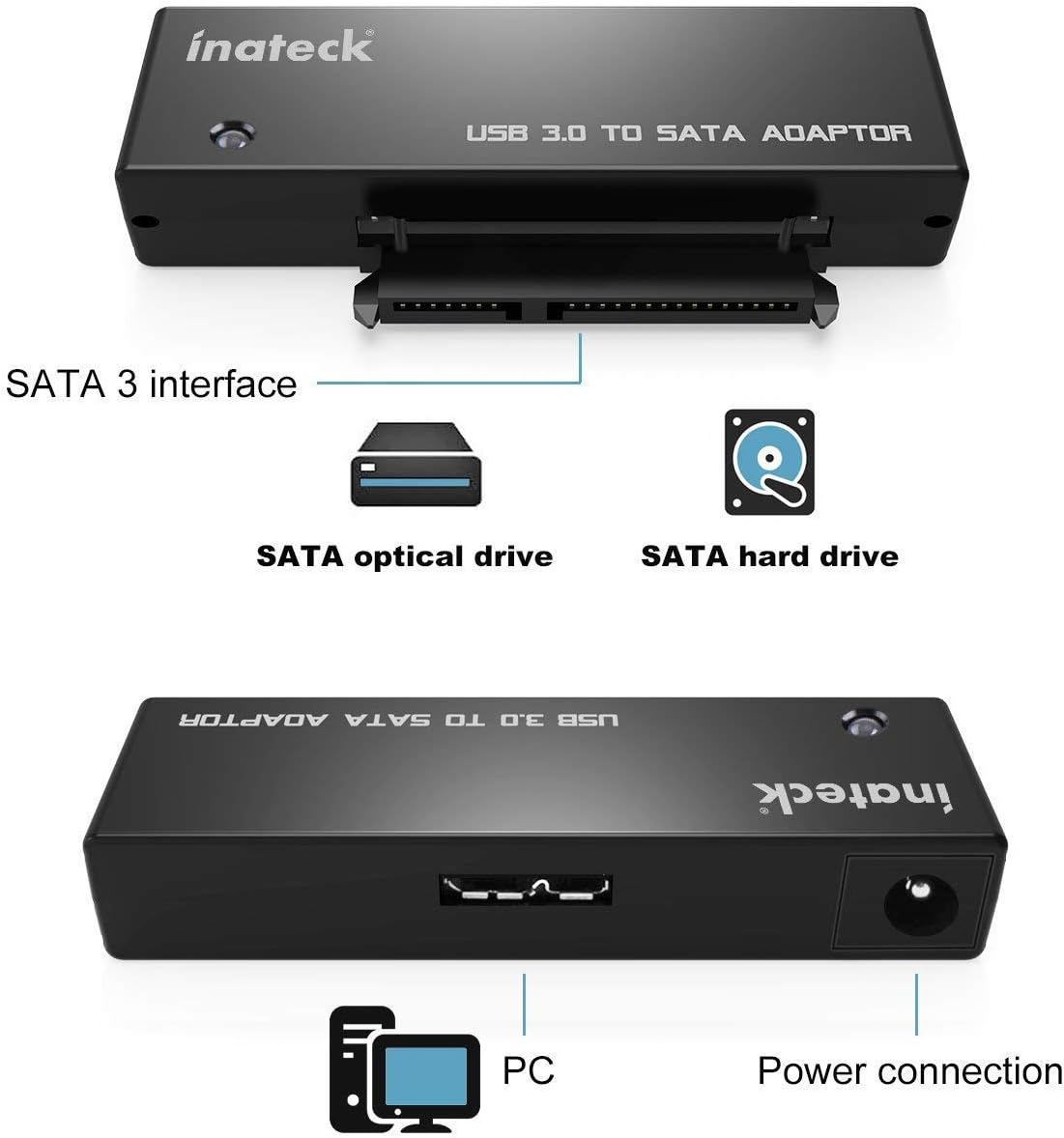 Thumbnail 5 de Inateck USB 3.0 zu SATA Konverter, 12V 🔌