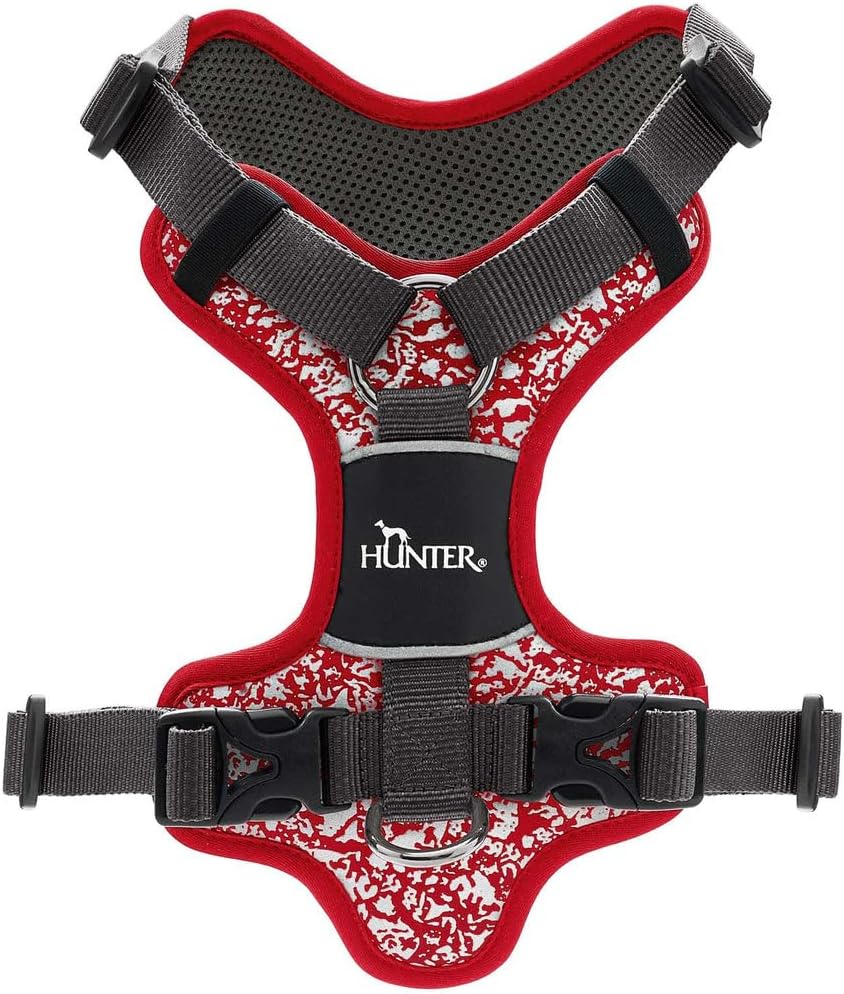 Detalle de HUNTER Geschirr Divo Reflect 72-100/L – reflektierendes Hundegeschirr in L (72–100 cm)