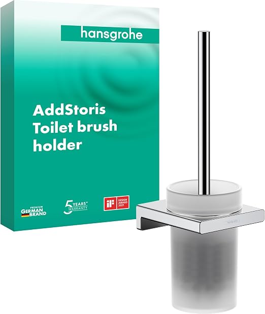 Detalle de hansgrohe AddStoris Escobillero WC de Pared en Cromo