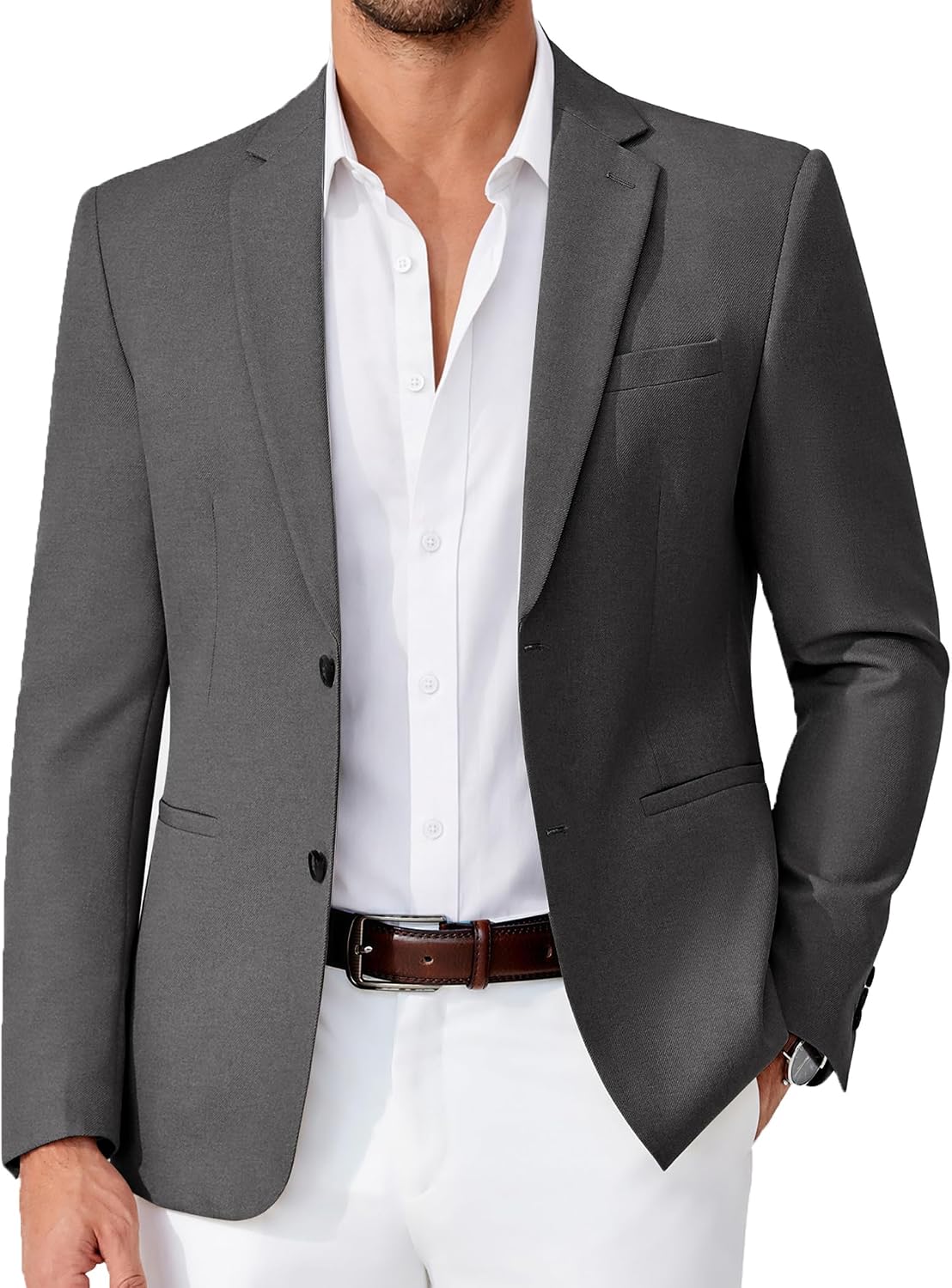 Detalle de COOFANDY Men's Blazer, Two-Button
