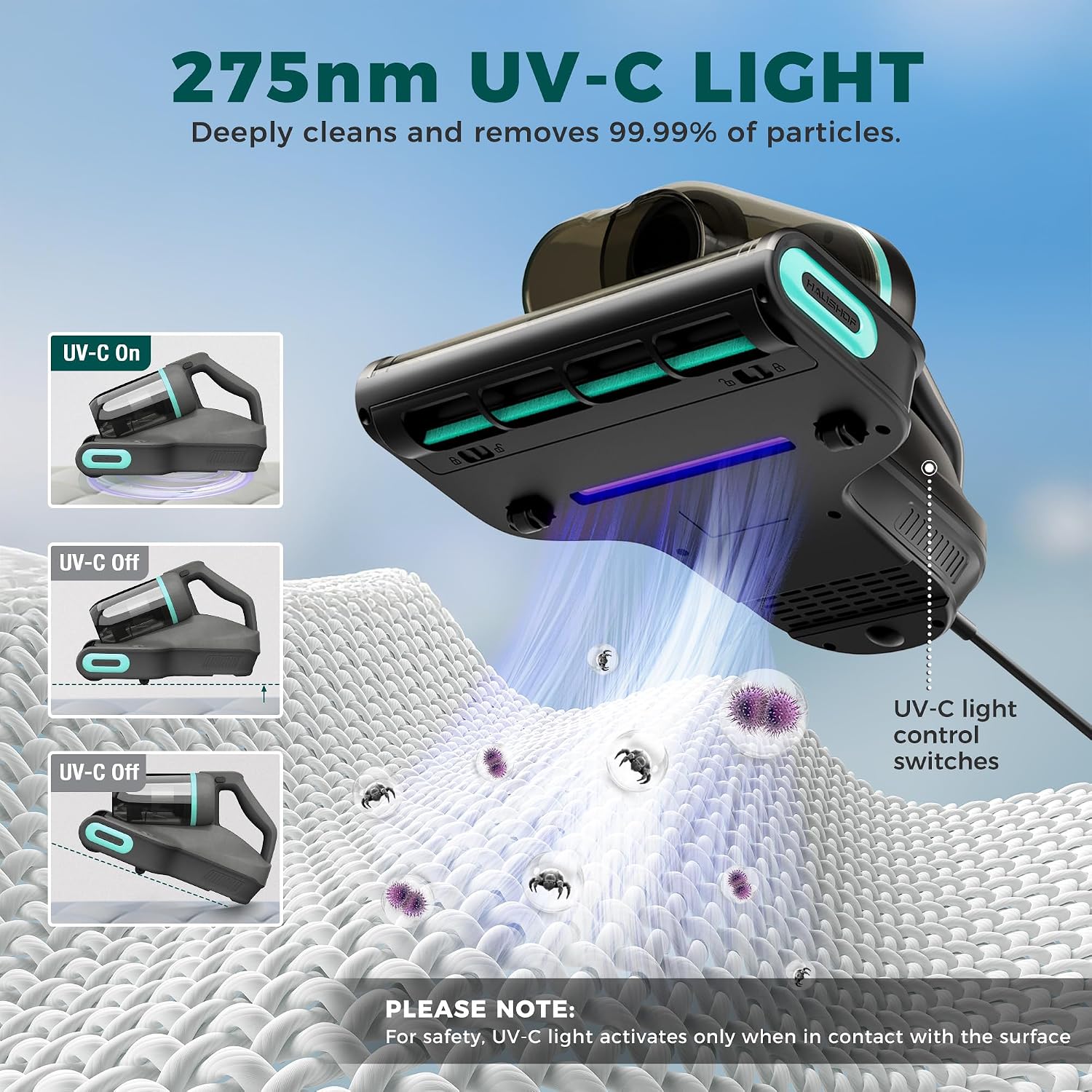 Thumbnail 5 de HAUSHOF Mattress Vacuum Cleaner 15KPa