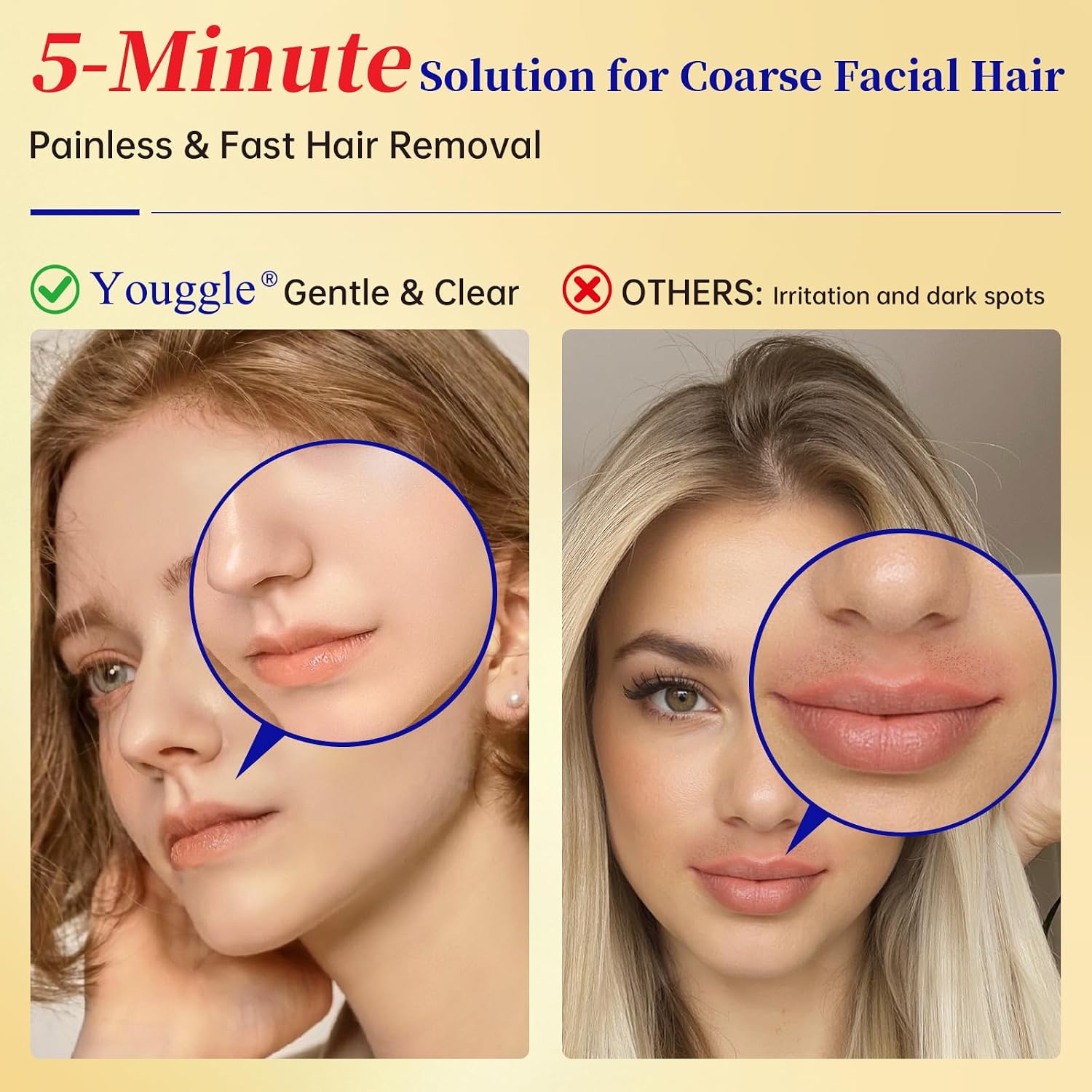 Thumbnail 2 de Facial Hair Removal Cream for Women and Men, 2.03 fl oz with Soothing Cream