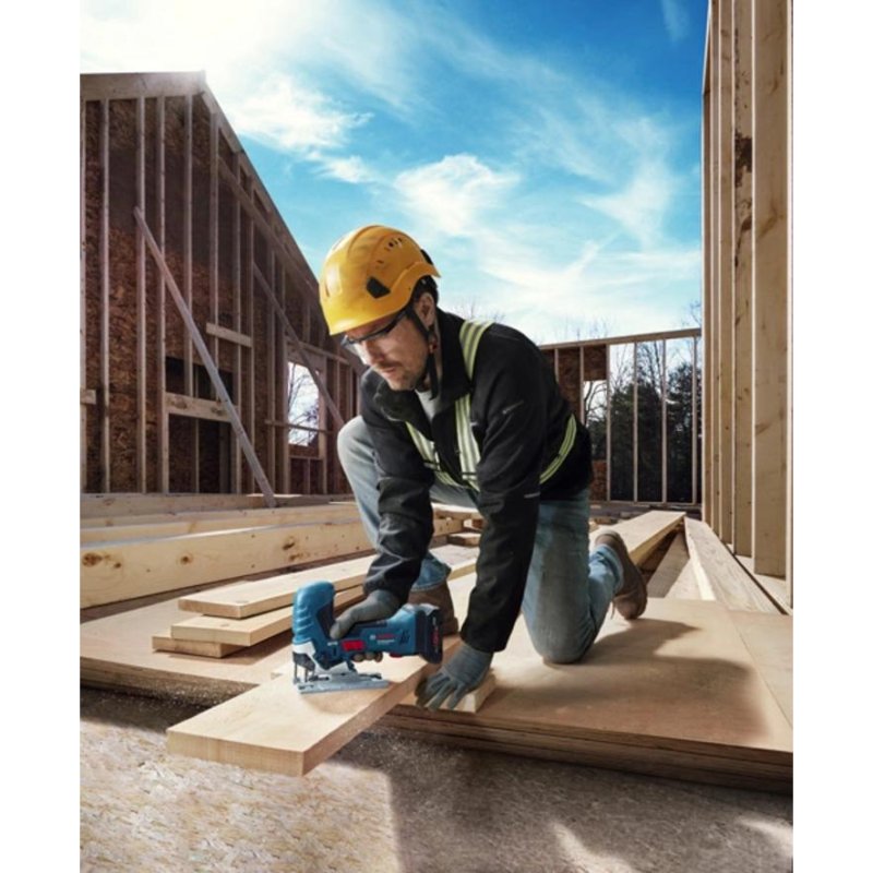 Detalle 2 de Bosch GST 18V-125 S PROFESSIONAL: sierra circular sin escobillas para trabajos de corte en 18V