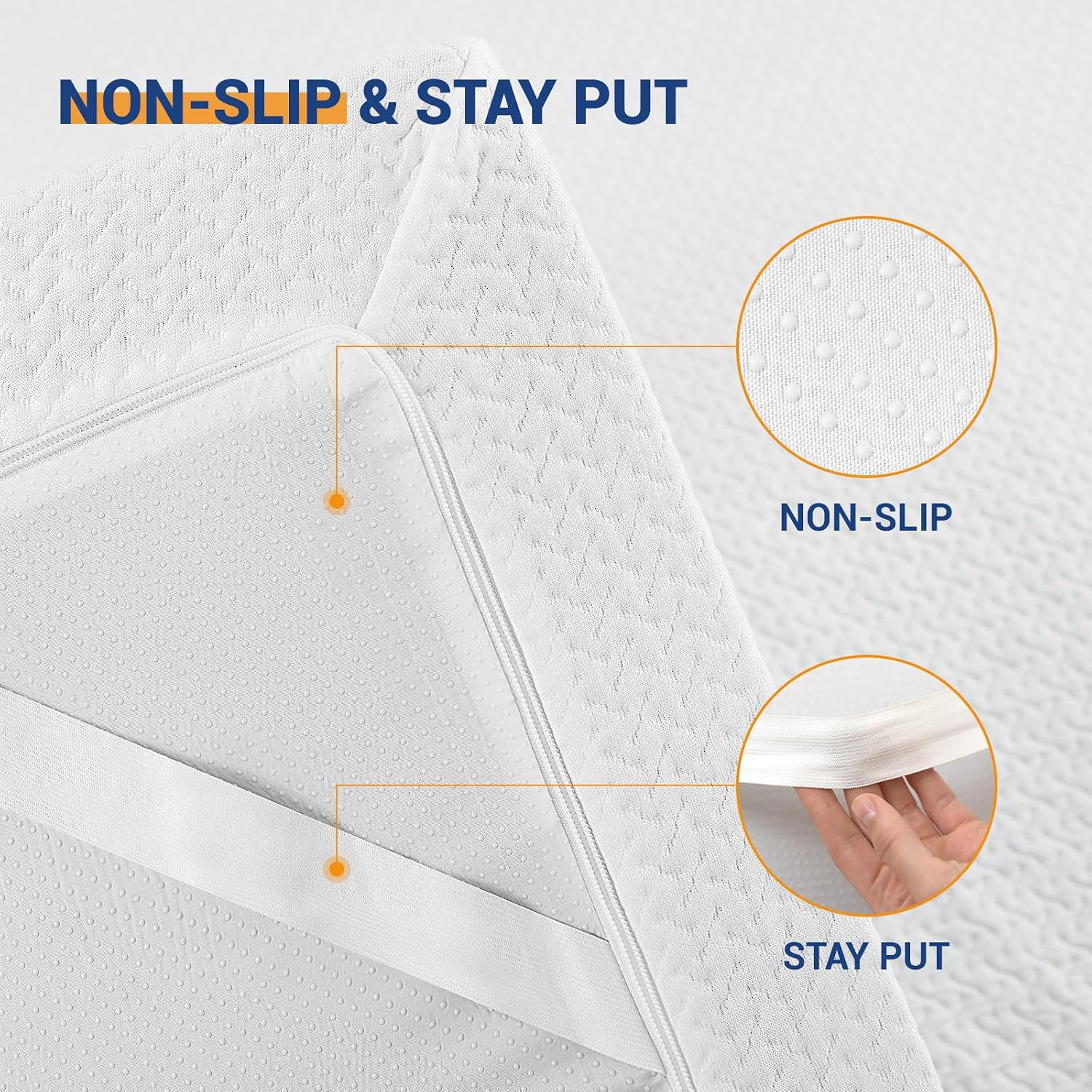Thumbnail 5 de 3 Inch Memory Foam Mattress Topper 7.5cm (135x190cm)