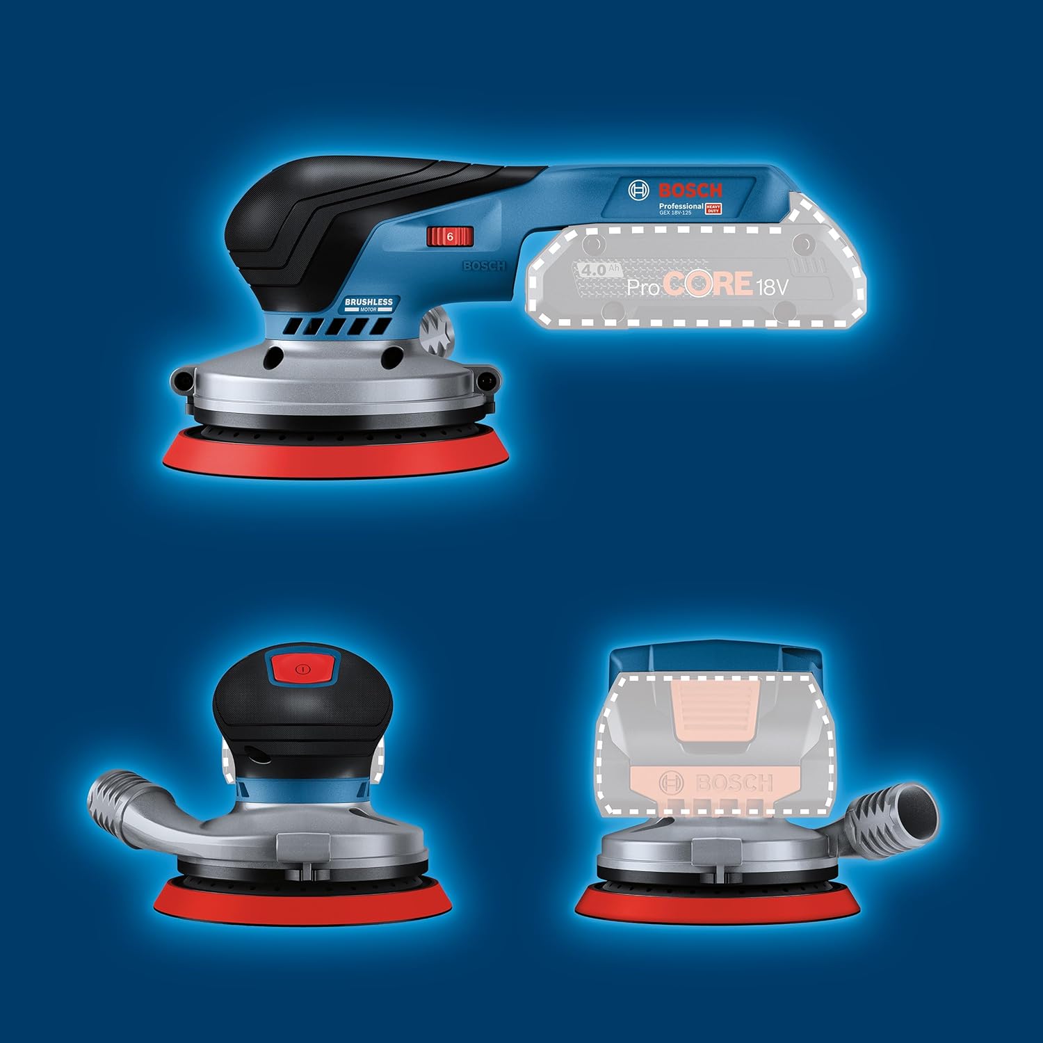 Thumbnail 6 de Bosch Professional GEX 18V-125 ponceuse 125 mm 🛠