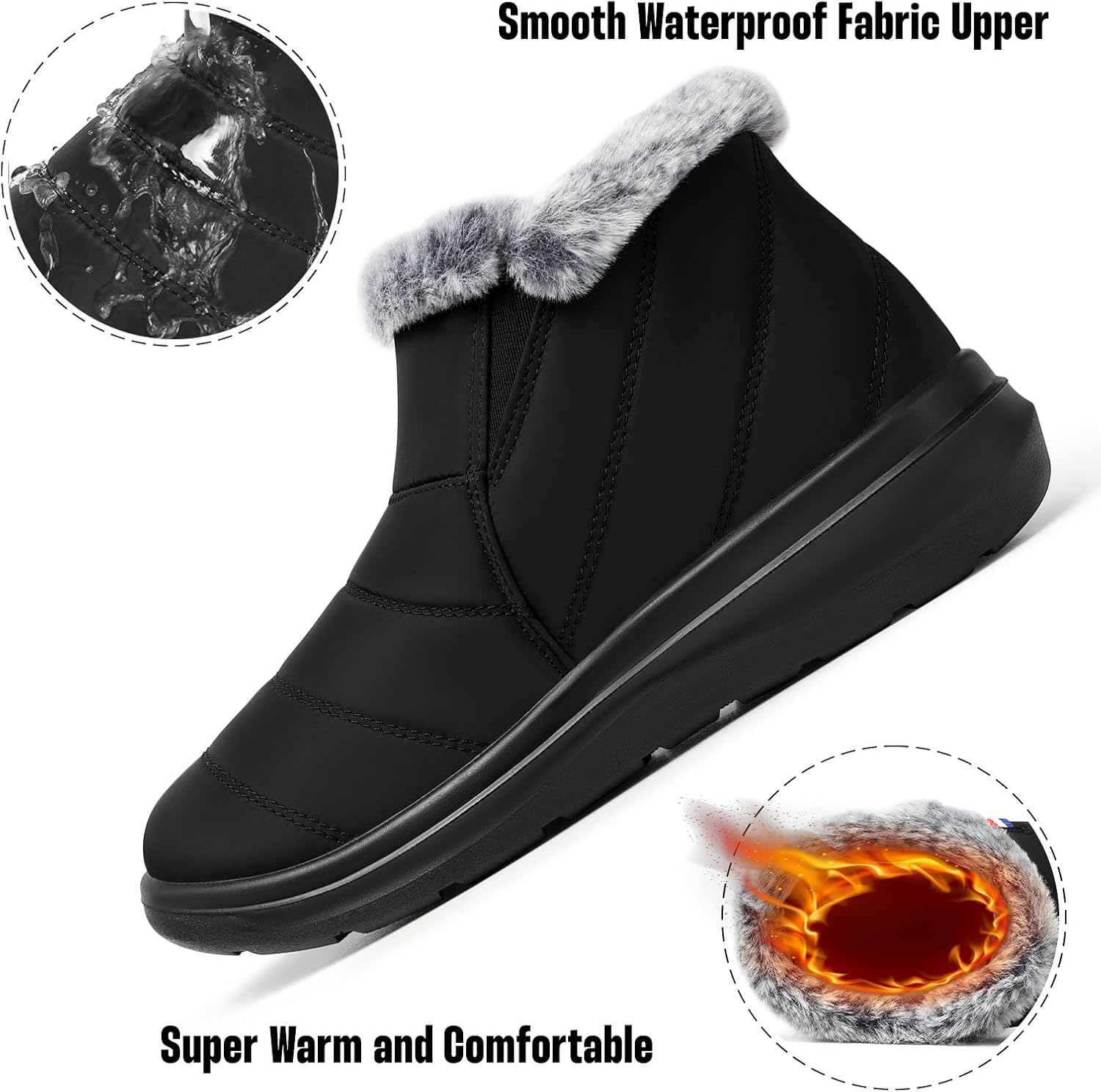 Thumbnail 5 de SHIBEVER Winter Waterproof Boots for Women