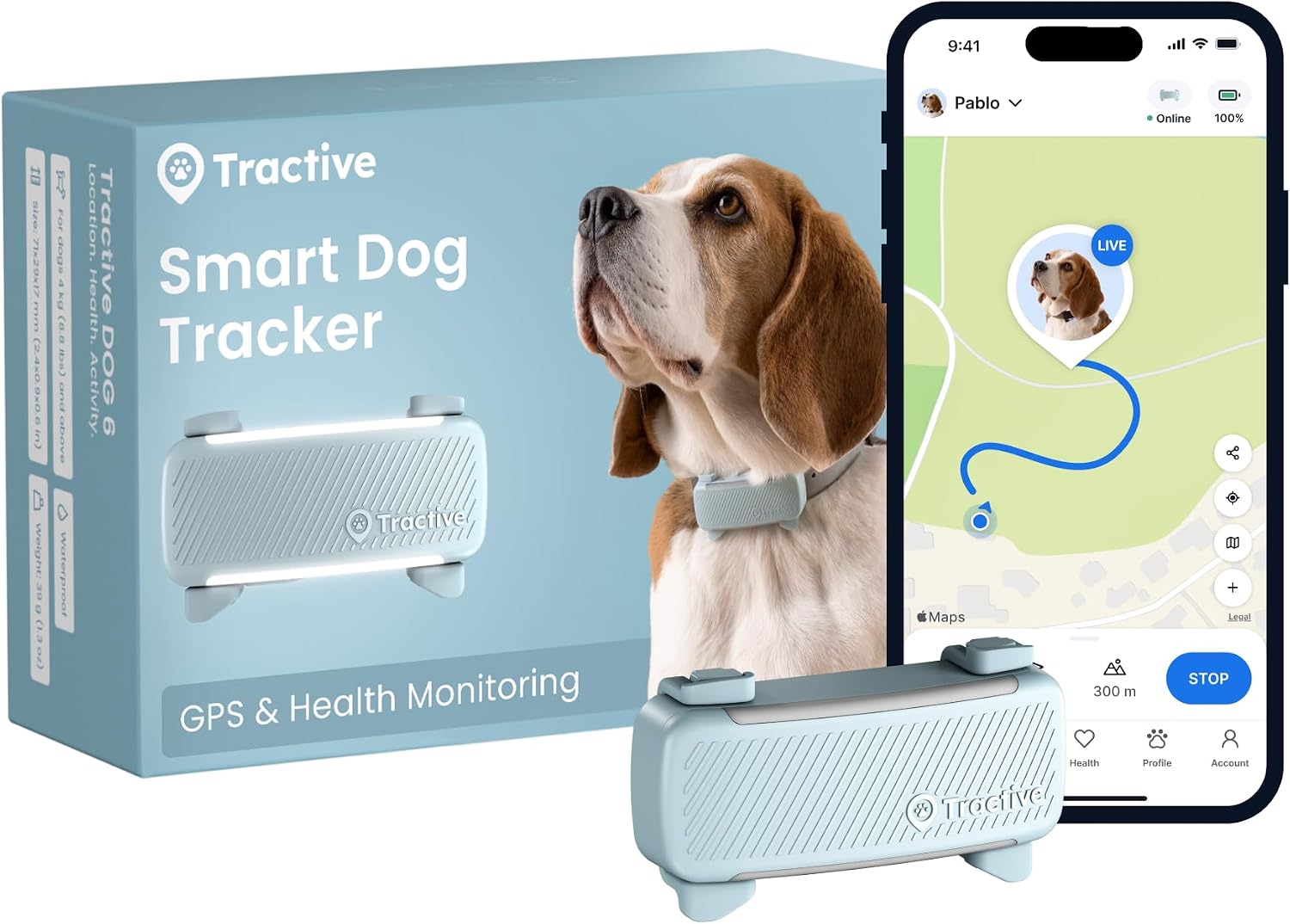 Detalle de Tractive Smart Dog Tracker 2025 GPS