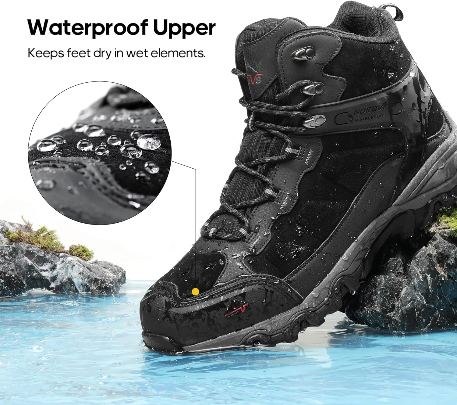 Thumbnail 6 de NORTIV 8 Men's Waterproof Hiking Boots — Paladin Edition