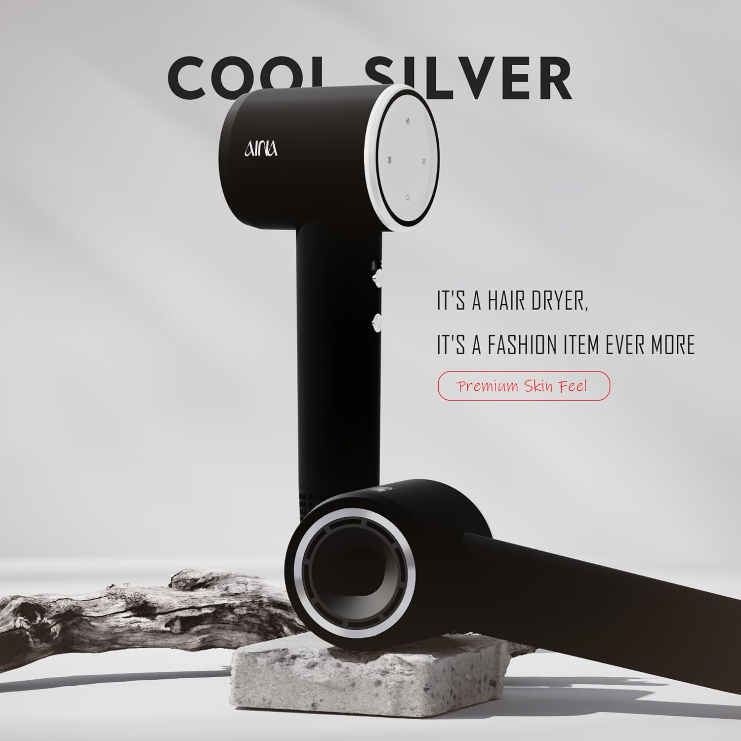 Thumbnail 4 de Aina AINA High Speed Hair Dryer (Brushless Motor, Ionic) – 1A Silver, Travel-friendly