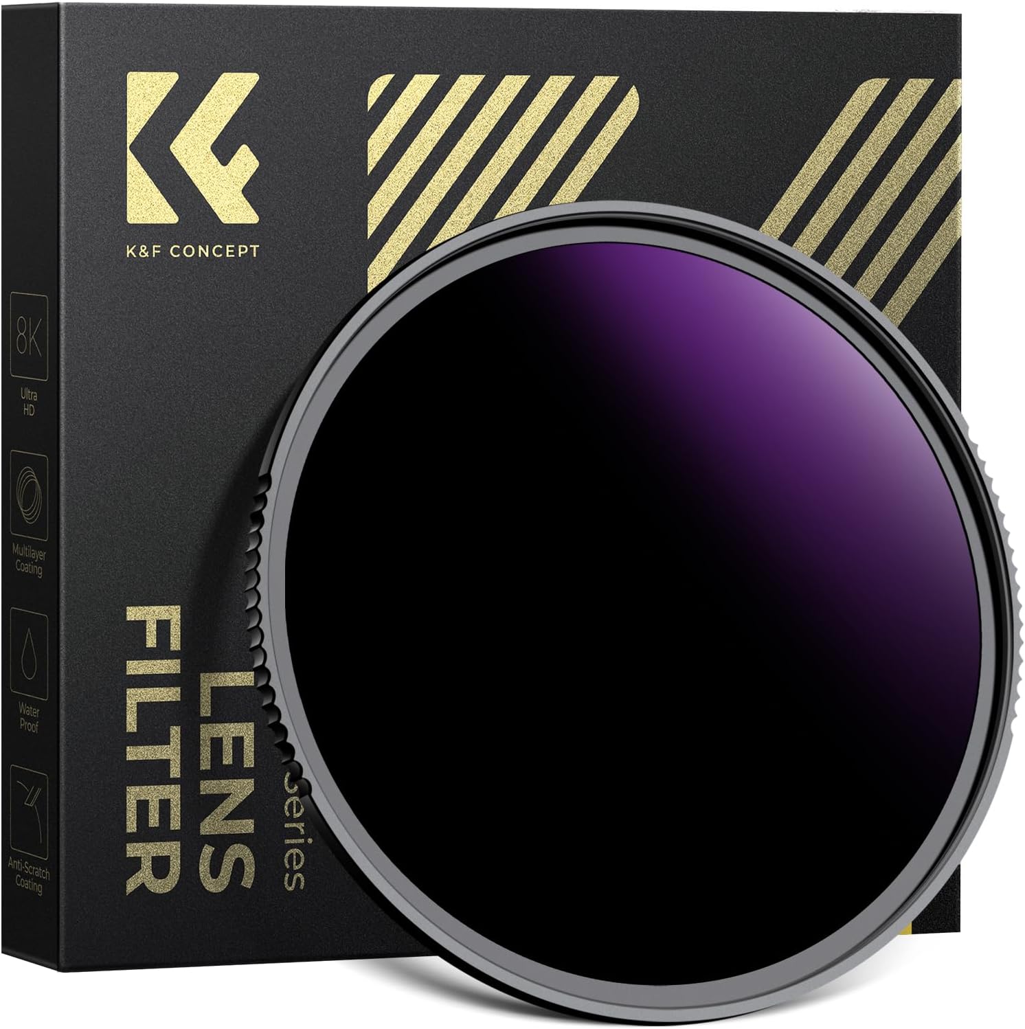 Detalle de K&F Concept 82mm ND100000 Sonnenfinsternisfilter – 16,6 Blendenstufen für Himmelsereignisse