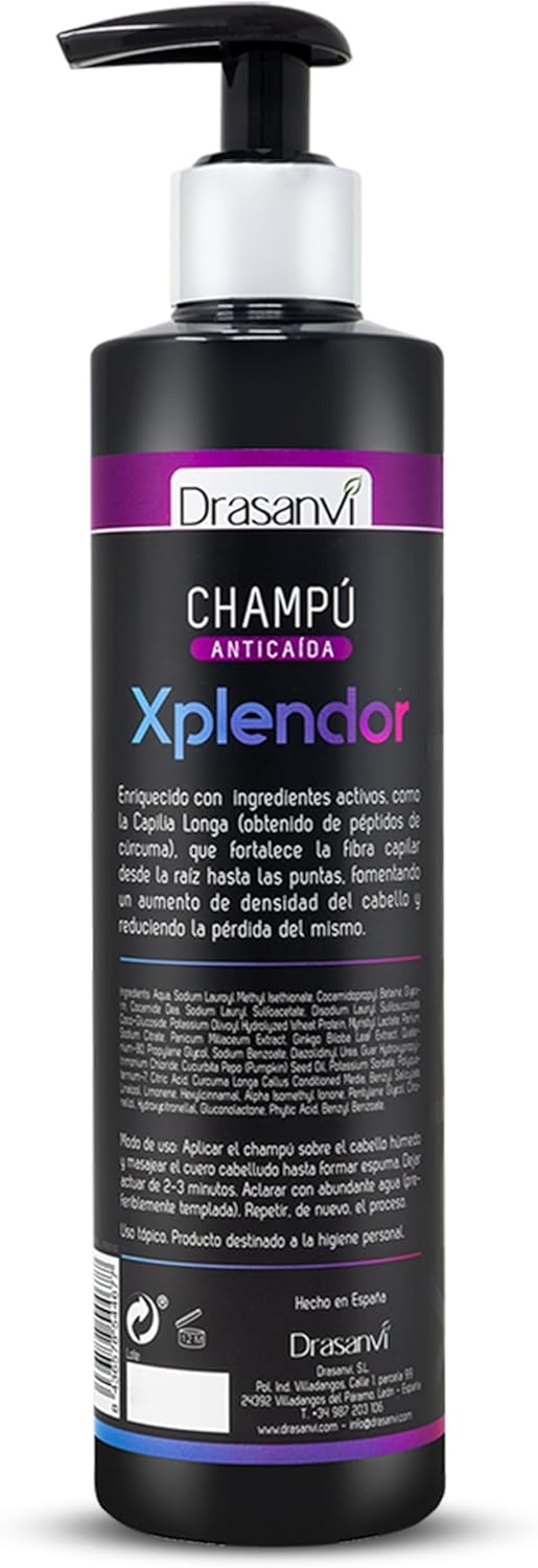 Thumbnail 1 de DRASANVI CHAMPÚ XPLENDOR - Fortalece tu cabello 🌿 300ml