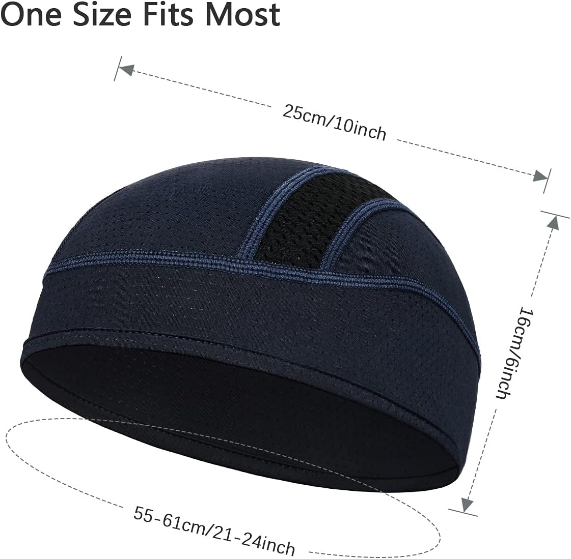 Detalle 2 de Skull Cap Helmet Liner Beanie – Cooling Mesh Under-Helmet Hat
