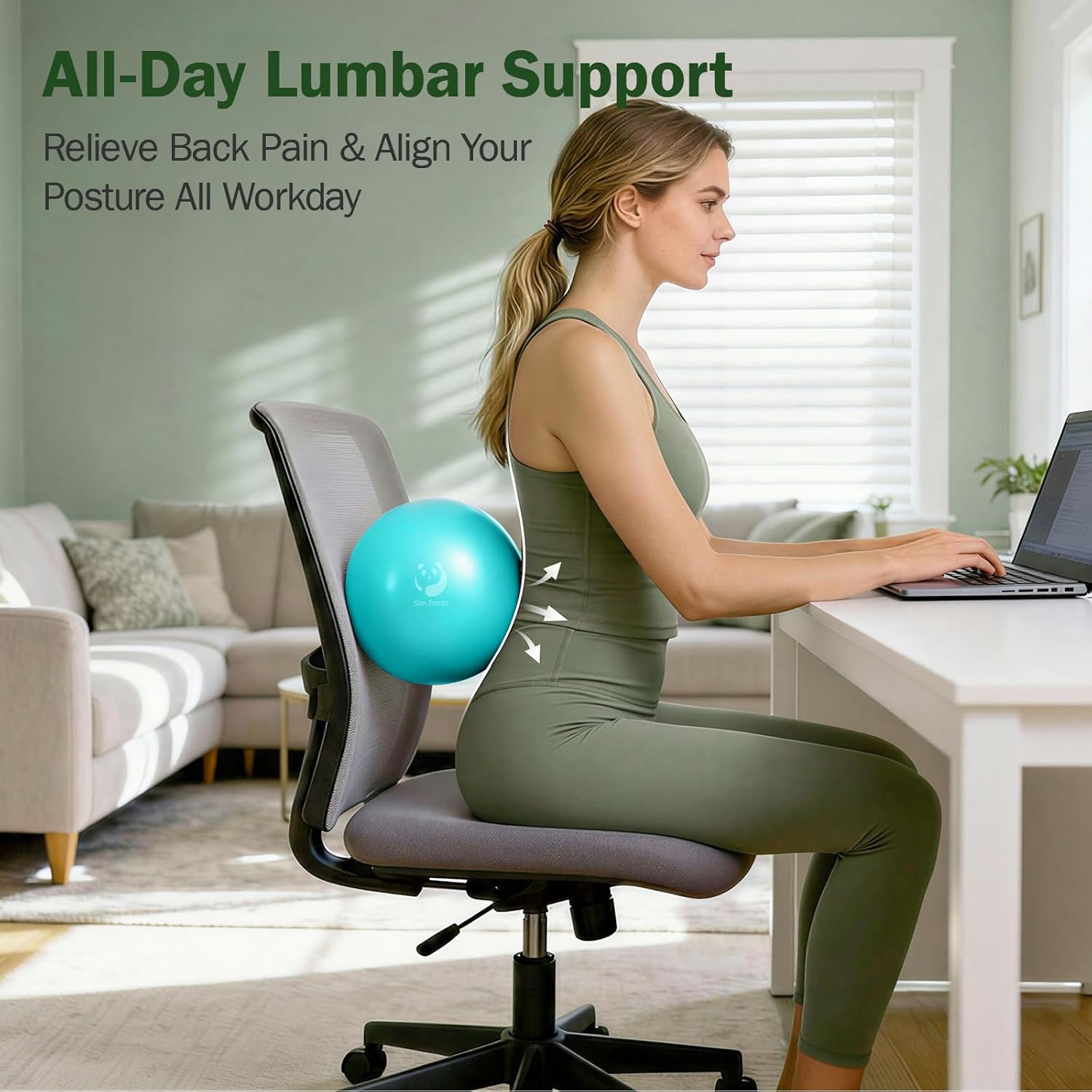 Detalle 2 de Slim Panda Gymnastikball 23 cm Pilates-Ball
