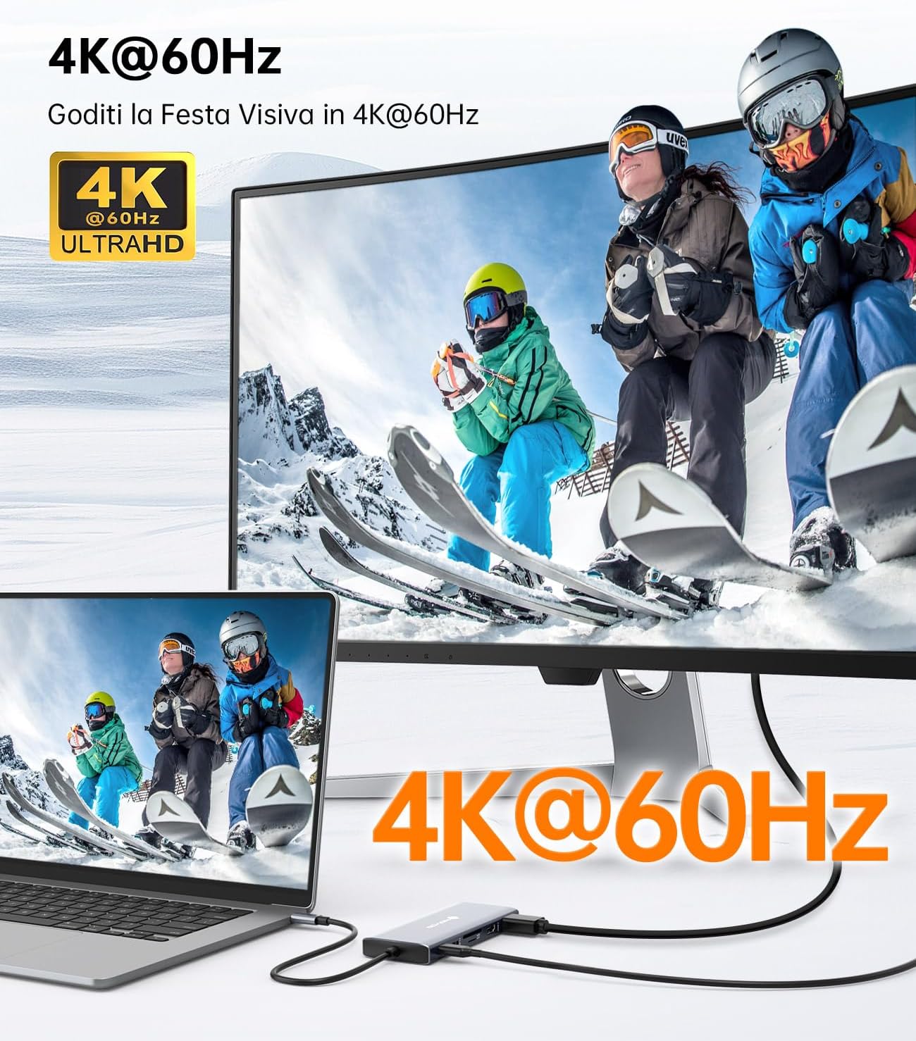 Thumbnail 2 de NOVOO Docking Station USB C 12‑in‑1 3Display