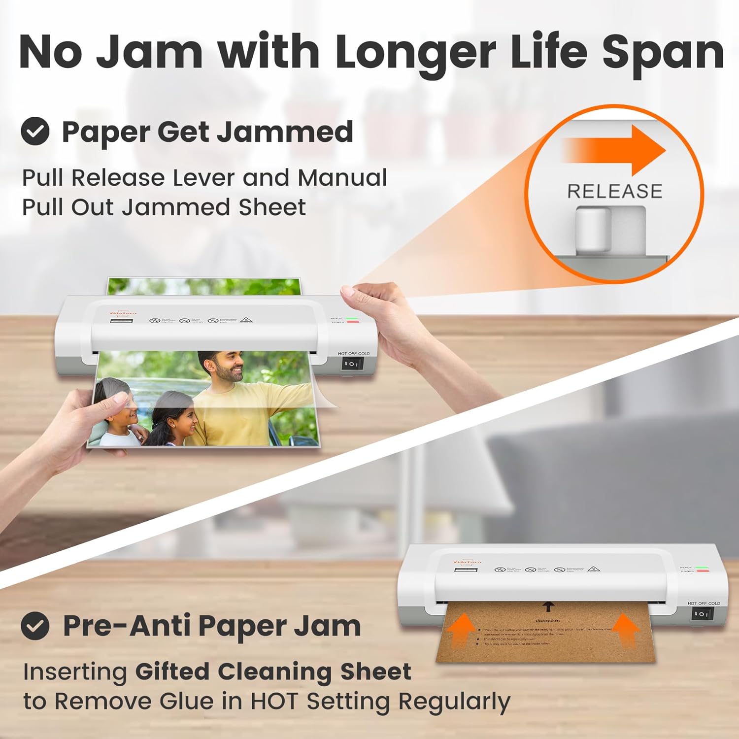 Thumbnail 4 de VidaTeco A4 laminator, 4 in 1 30 pouches