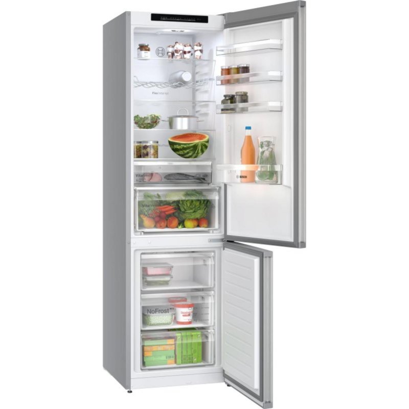 Detalle de Bosch Frigorífico Combi 203 cm 363 L No Frost VitaFresh XXL – Plata