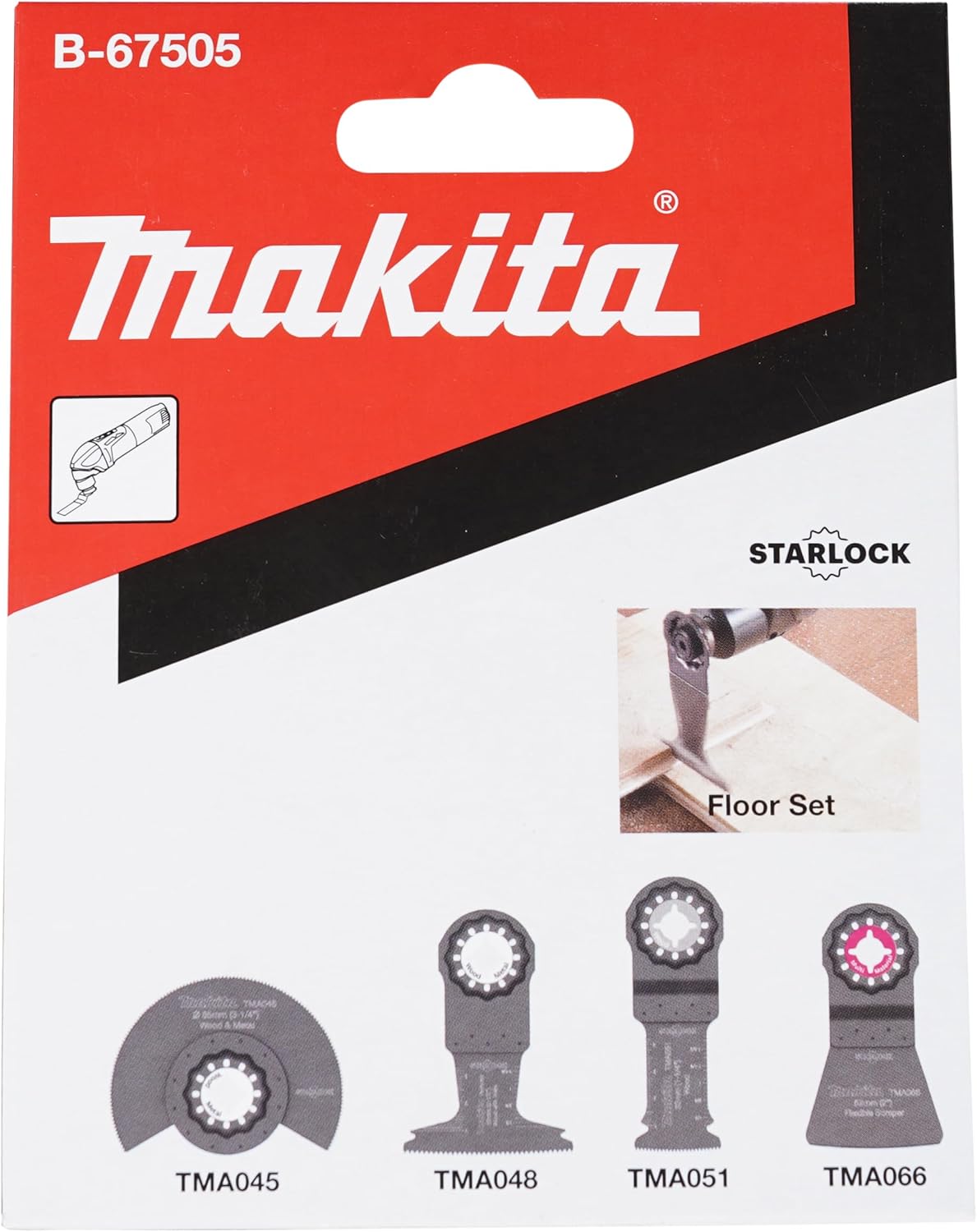 Detalle 2 de Makita B-67505 Multi-Tool Starlock Floor Set