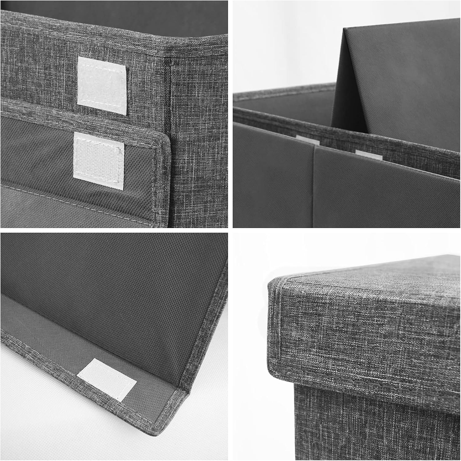 Thumbnail 6 de VERONLY Large Toy Box for Boys & Girls (Dark Grey) – Foldable, Durable Storage Chest