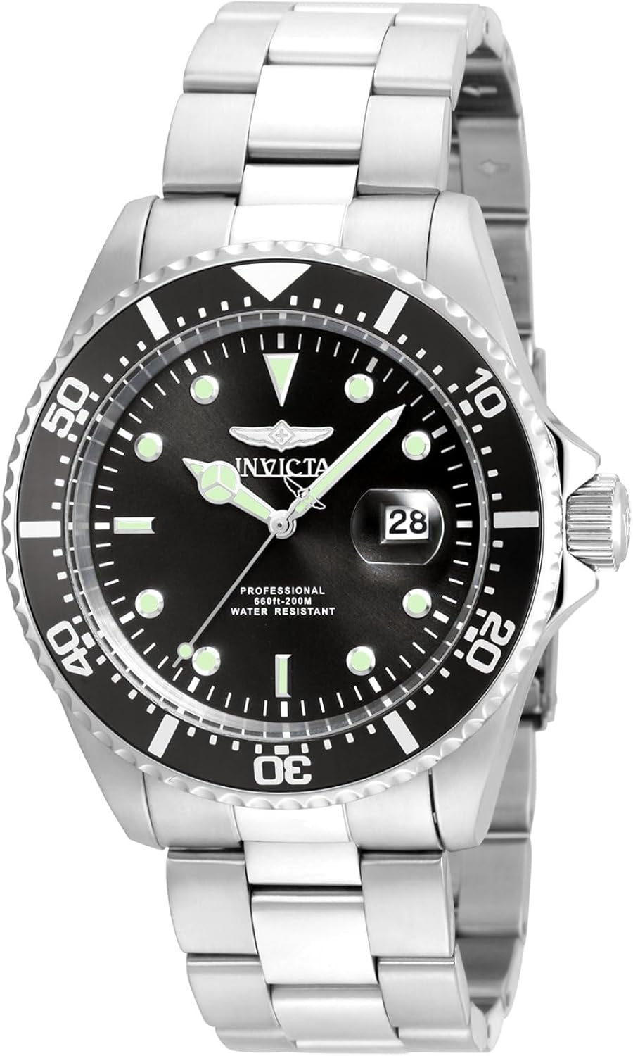 Thumbnail 4 de Invicta Pro Diver Montre Homme 43 mm – Mouvement Quartz, Acier Inoxydable, Cadran Rouge