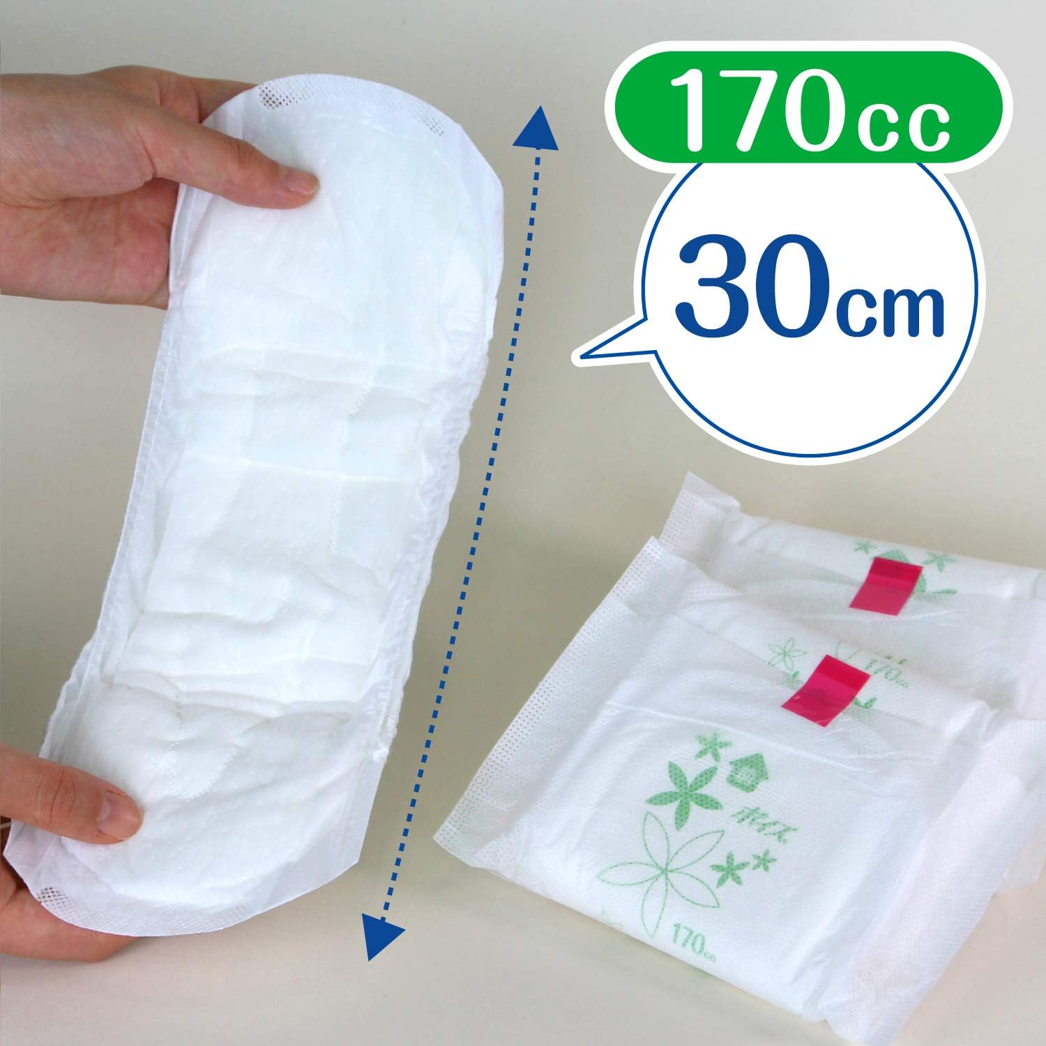 Detalle 1 de ポイズ 吸水パッド 170cc・12.0cm×30.0cm 長時間・夜用 16枚×9パック