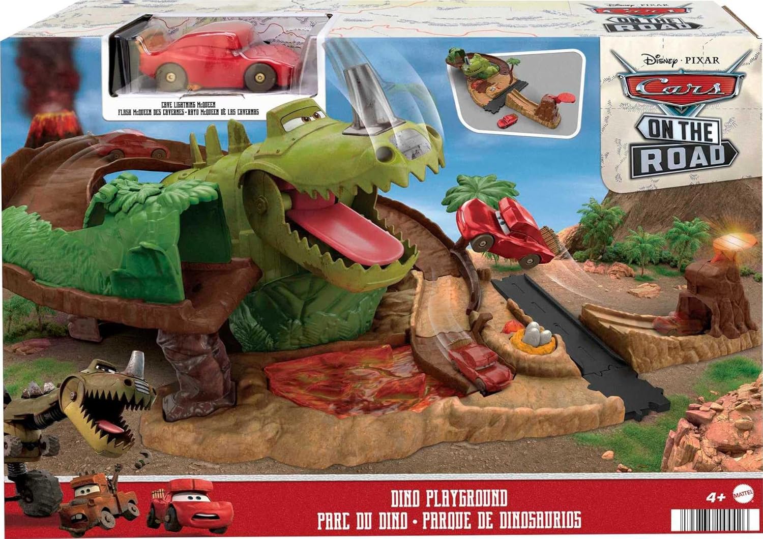 Thumbnail 5 de Mattel Disney Cars: Pista Dinosaurio con Rayo McQueen 🦕