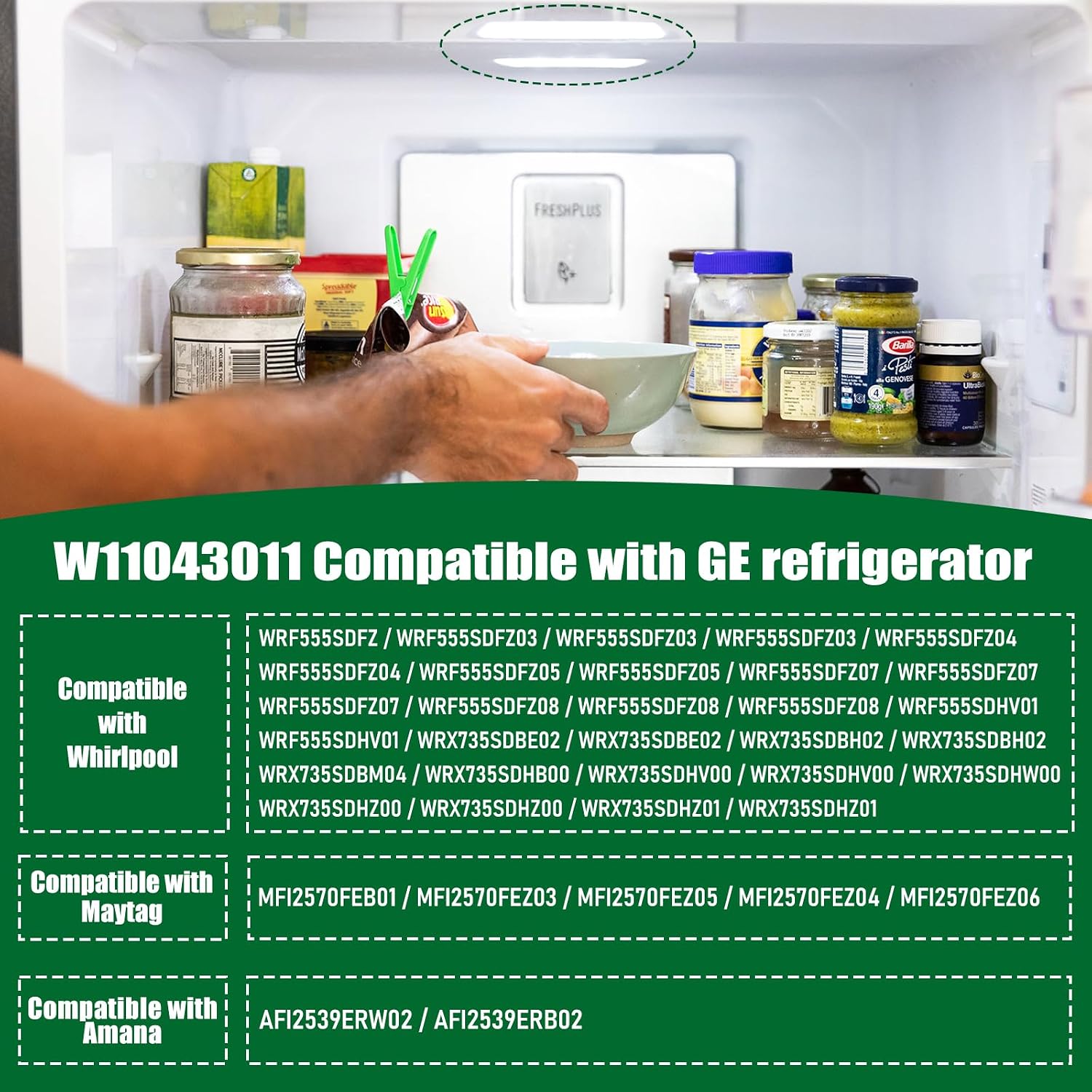 Thumbnail 3 de CCTP W11043011 Refrigerator LED Light Board, 2W 6000K PCB Replacement