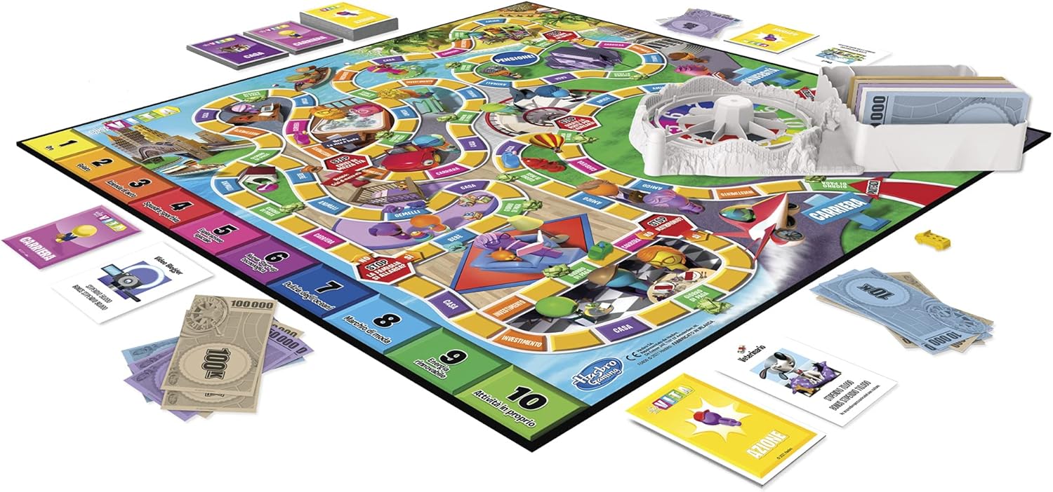 Thumbnail 3 de Hasbro Gaming Il Gioco della Vita, gioco da tavolo educativo per tutta la famiglia (2-4 giocatori, da 8 anni)