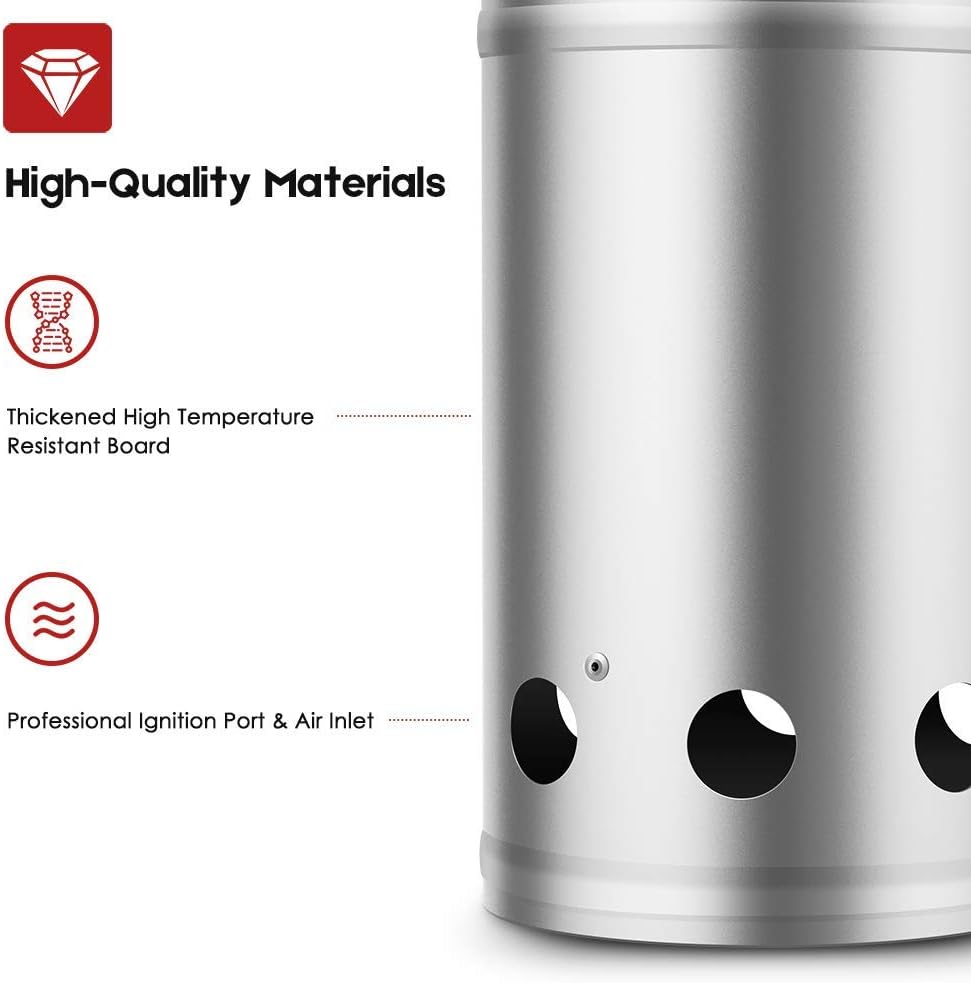 Thumbnail 6 de Beau Jardin Pro-Grade Chimney Starter (galvanised steel) – fast, even ignition for charcoal & briquettes