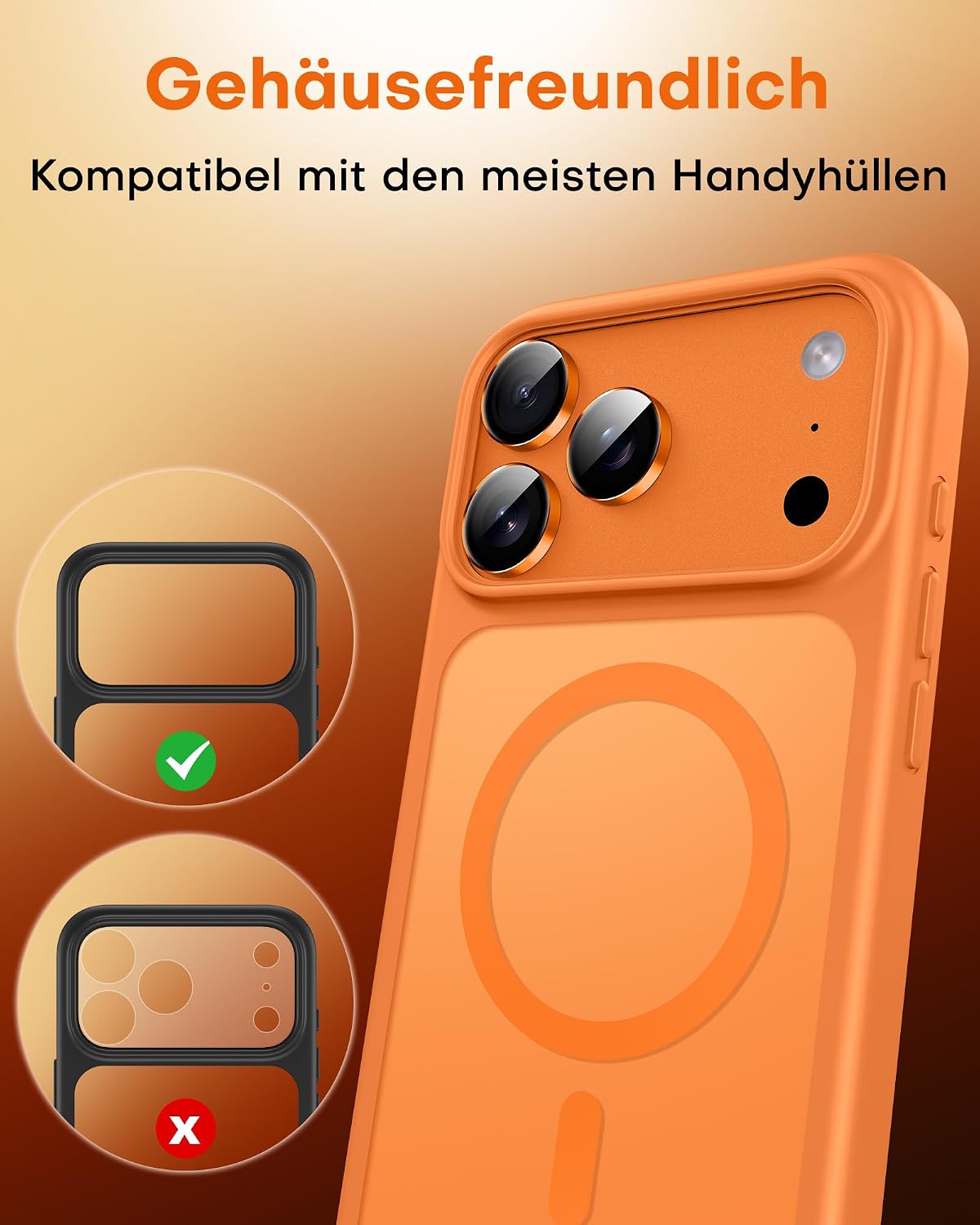 Thumbnail 6 de TOCOL Kameraschutz 2 Sets für iPhone 17 Pro/Pro Max