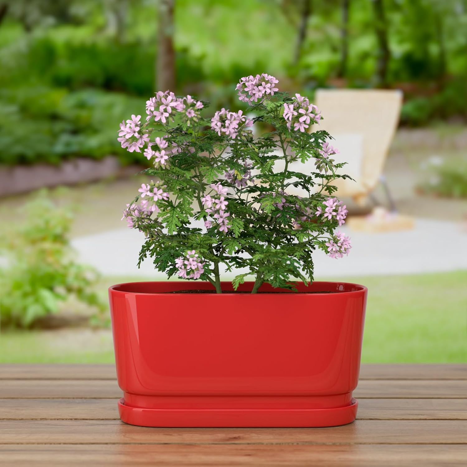 Detalle 2 de XiHuaer Ceramic Planter, 13-inch