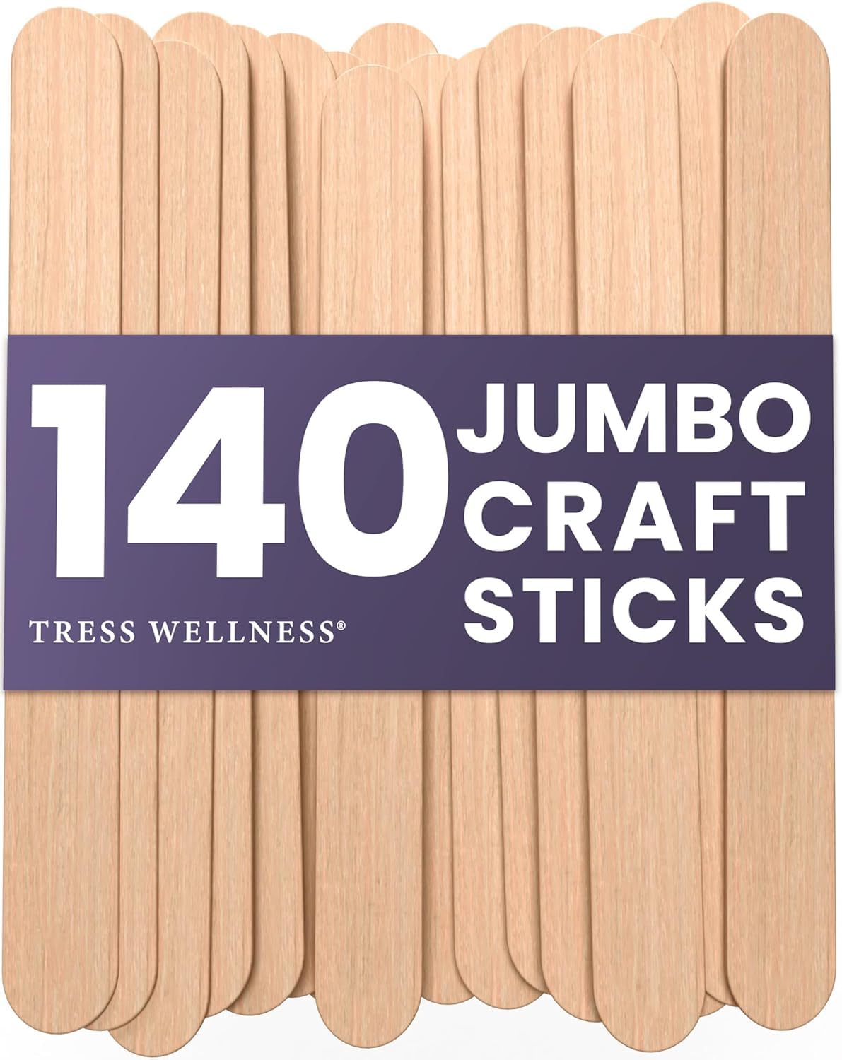 Thumbnail 5 de Tress Wellness Waxing Sticks for Hair Removal — Premium 150-Count Splinter-Free Wooden Wax Sticks