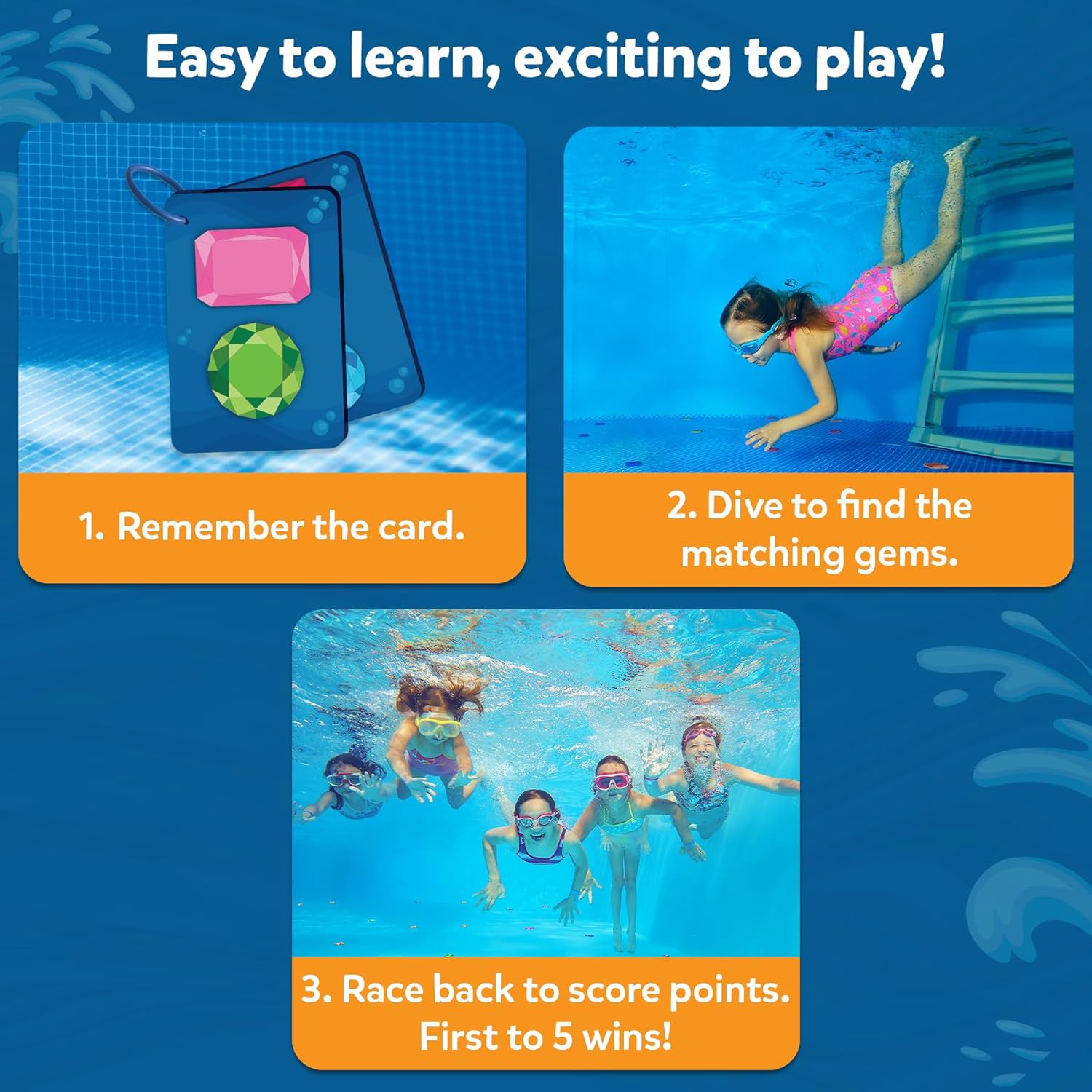 Detalle de Skillmatics Pool Toys - Seek & Splash: An Engaging Underwater Search & Find Game