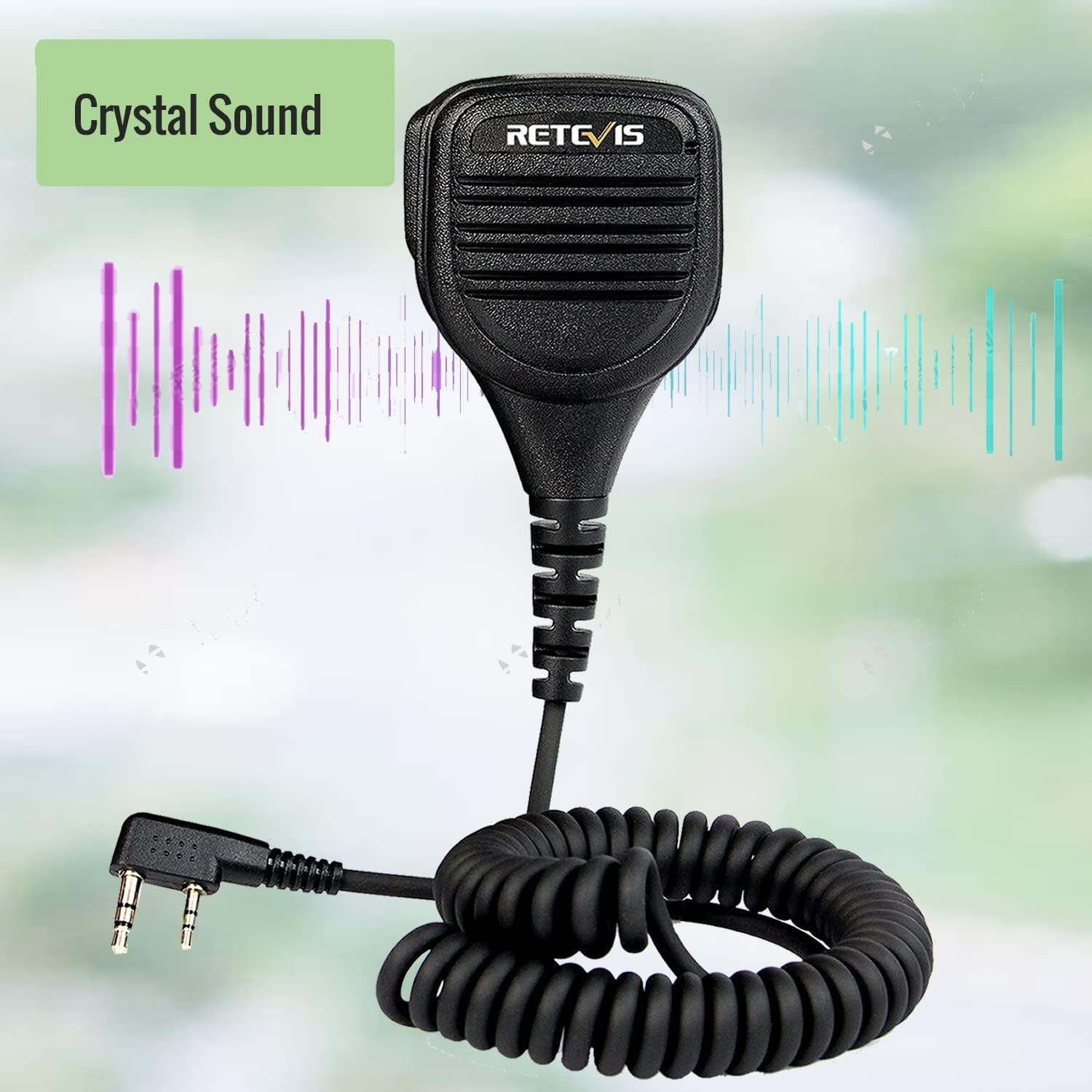 Detalle 2 de Retevis Talkie Walkie 2pin Micro haut‑parleur