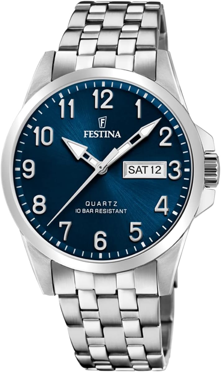 Detalle de Festina Herren Uhr Analog Edelstahl 316L Silber F20357/C