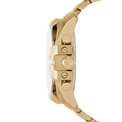 Detalle de Diesel Mega Chief Reloj para Hombre – Cronógrafo de Acero Dorado, 51 mm