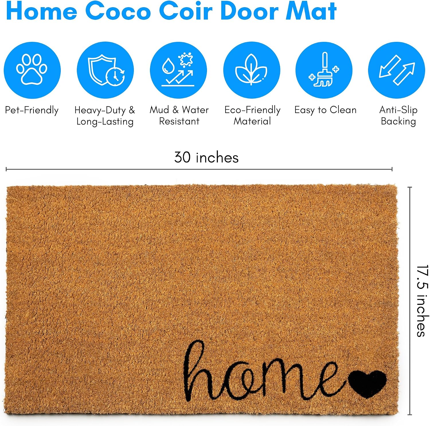 Detalle de PLUS Coir Doormat 17.5x30