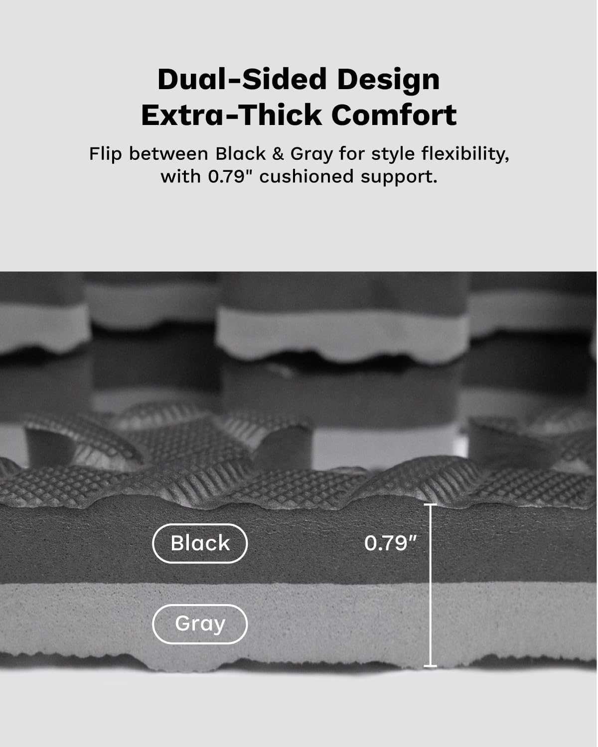 Detalle 2 de AIRHOP Upgraded 0.79" 48 Sq Ft EVA Gym Mats