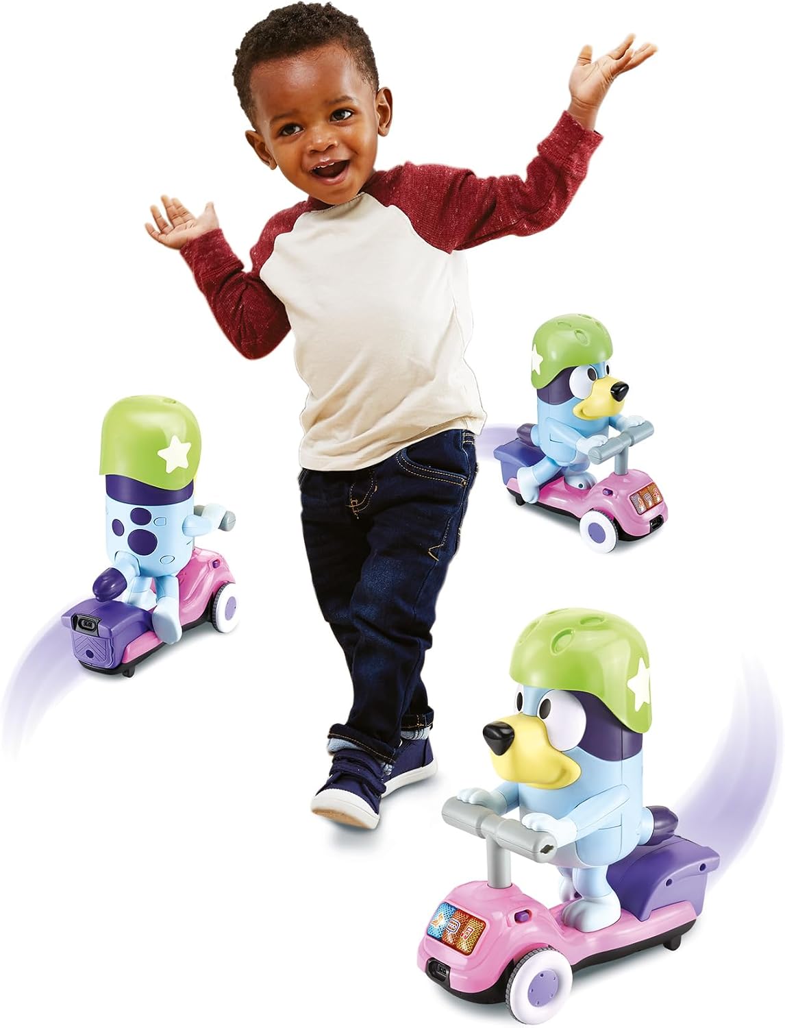 Detalle de VTech Bluey Trottinette Interactive éducative pour Enfants à partir de 3 Ans – Version ESP