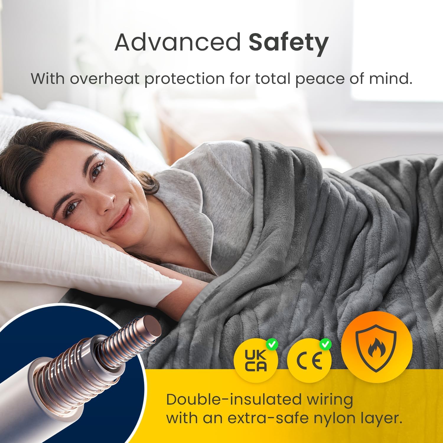 Thumbnail 5 de Cosi Home Luxury Heated Throw 160x130cm