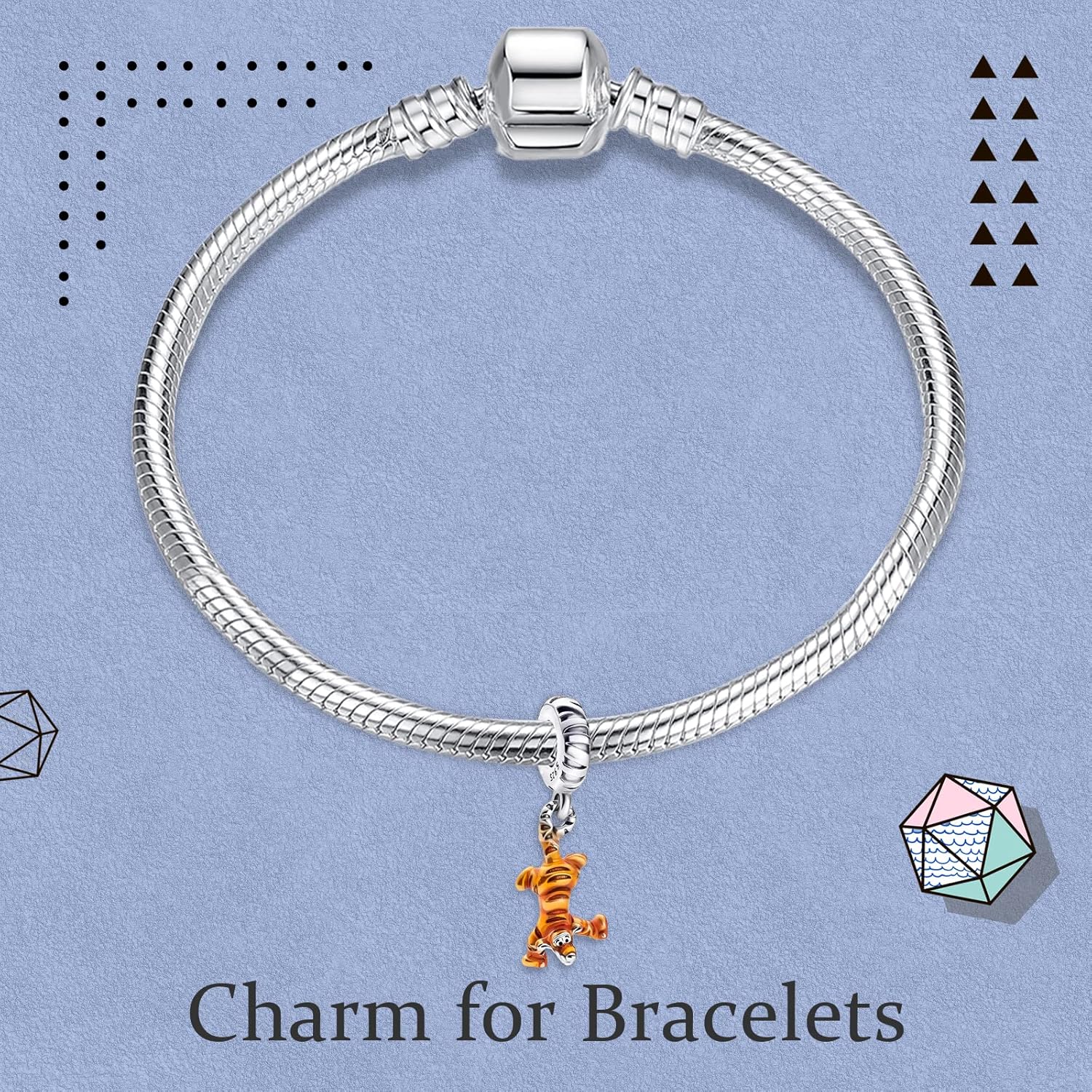Thumbnail 2 de Doyafer 925-Silber Charms-Set für Pandora-Armband & Kette – Cartoon Liebe, Tiere & Familie