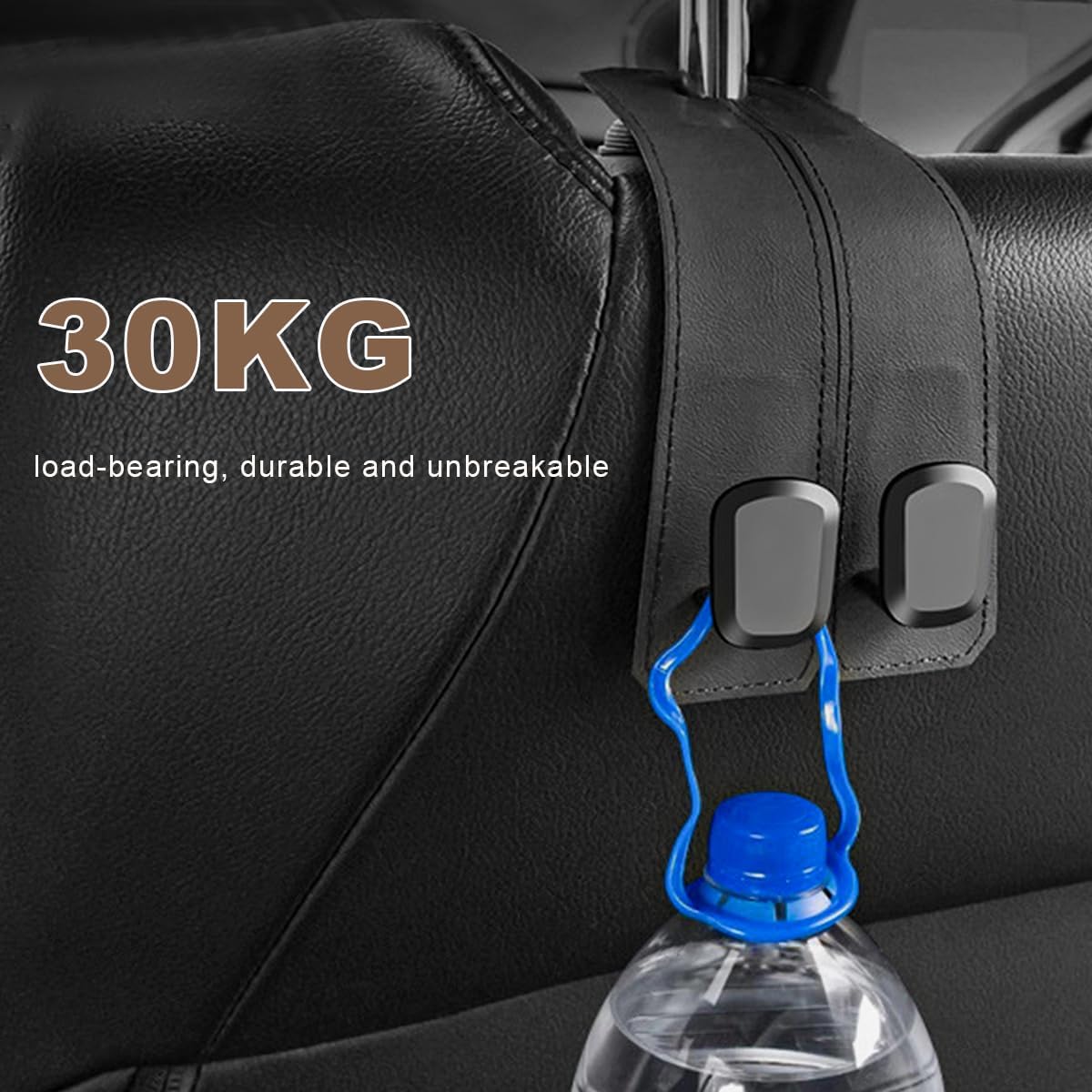 Detalle 1 de LSKASELUE Car Seat Headrest Hook Leather