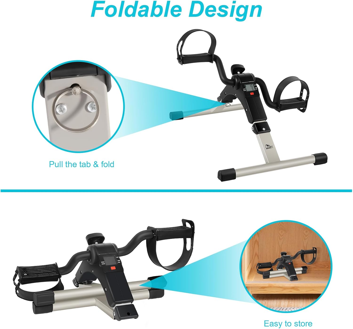 Thumbnail 5 de Uten Pedal Exerciser: Under Desk Mini Exercise Bike