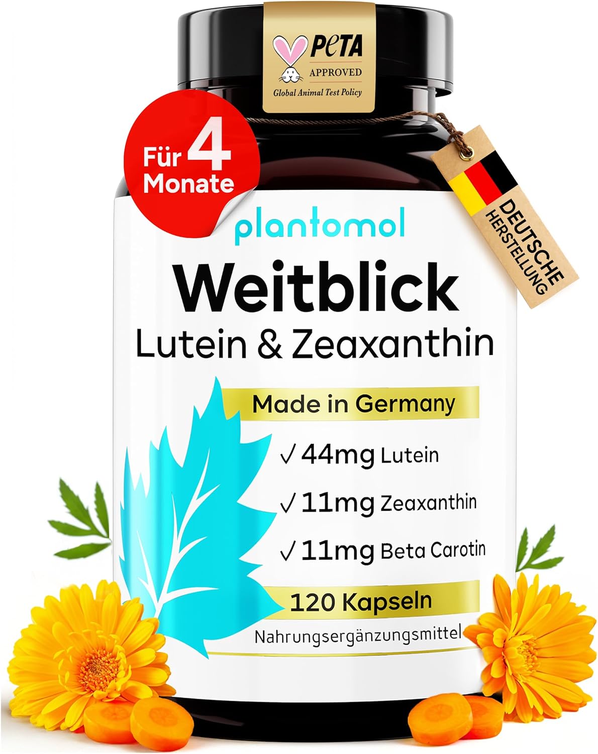 Detalle de Lutein Zeaxanthin Kapseln 120 Stk.